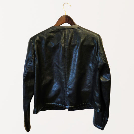 DKNY Black Faux Leather Jacket