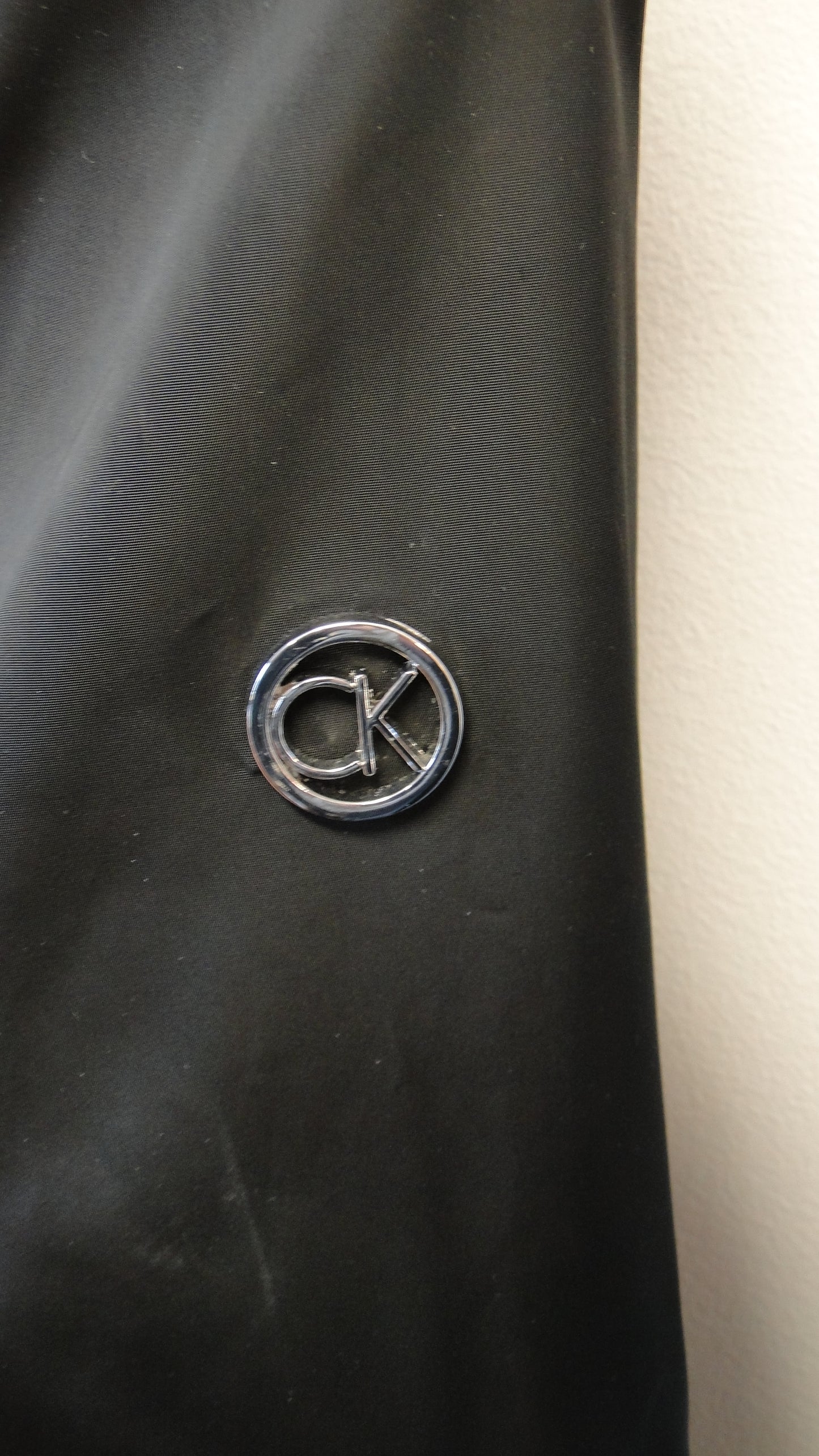 Calvin Klein Black Raincoat Anorak