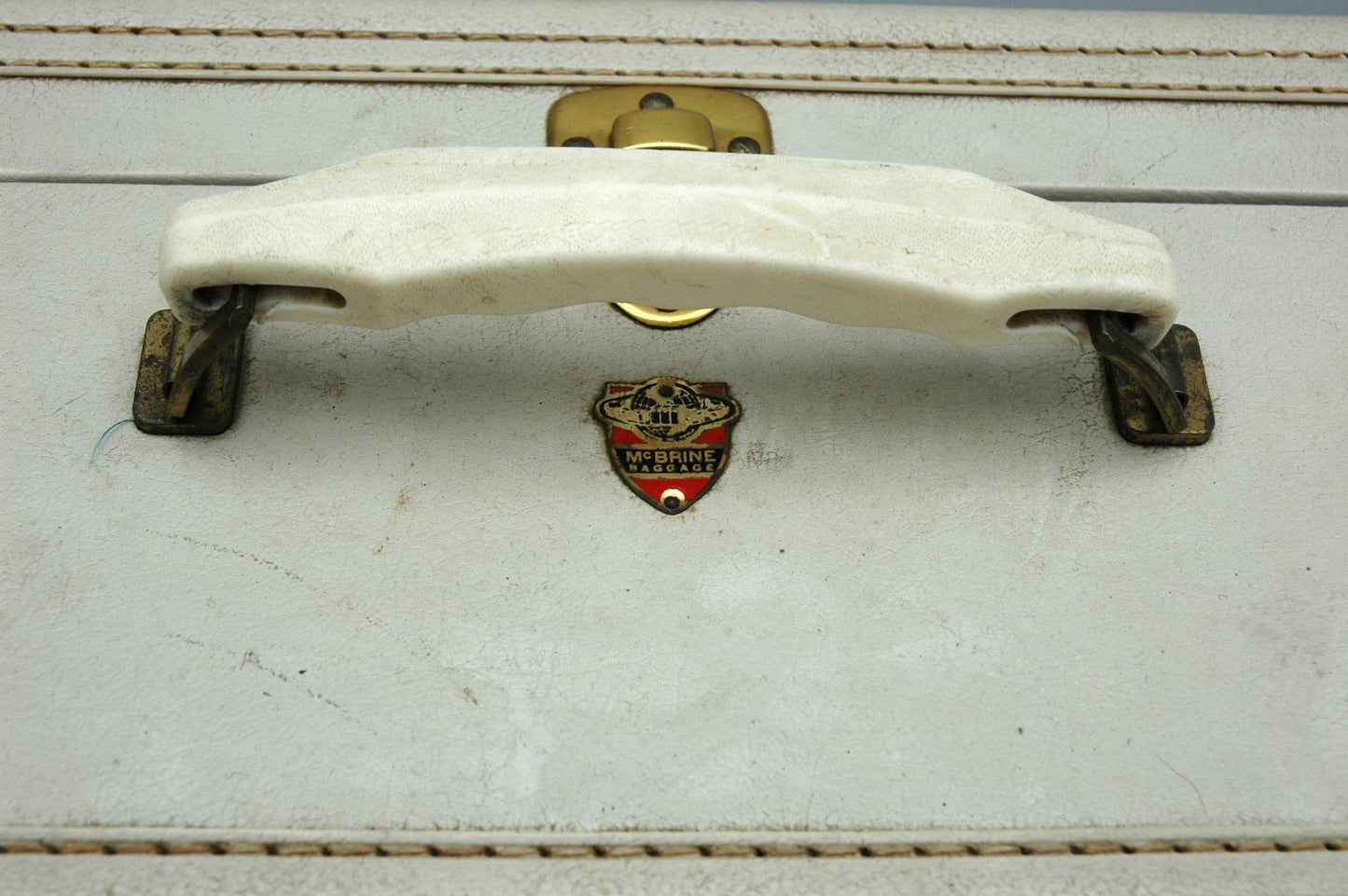 Vintage McBrine Luggage Hardside Suitcase