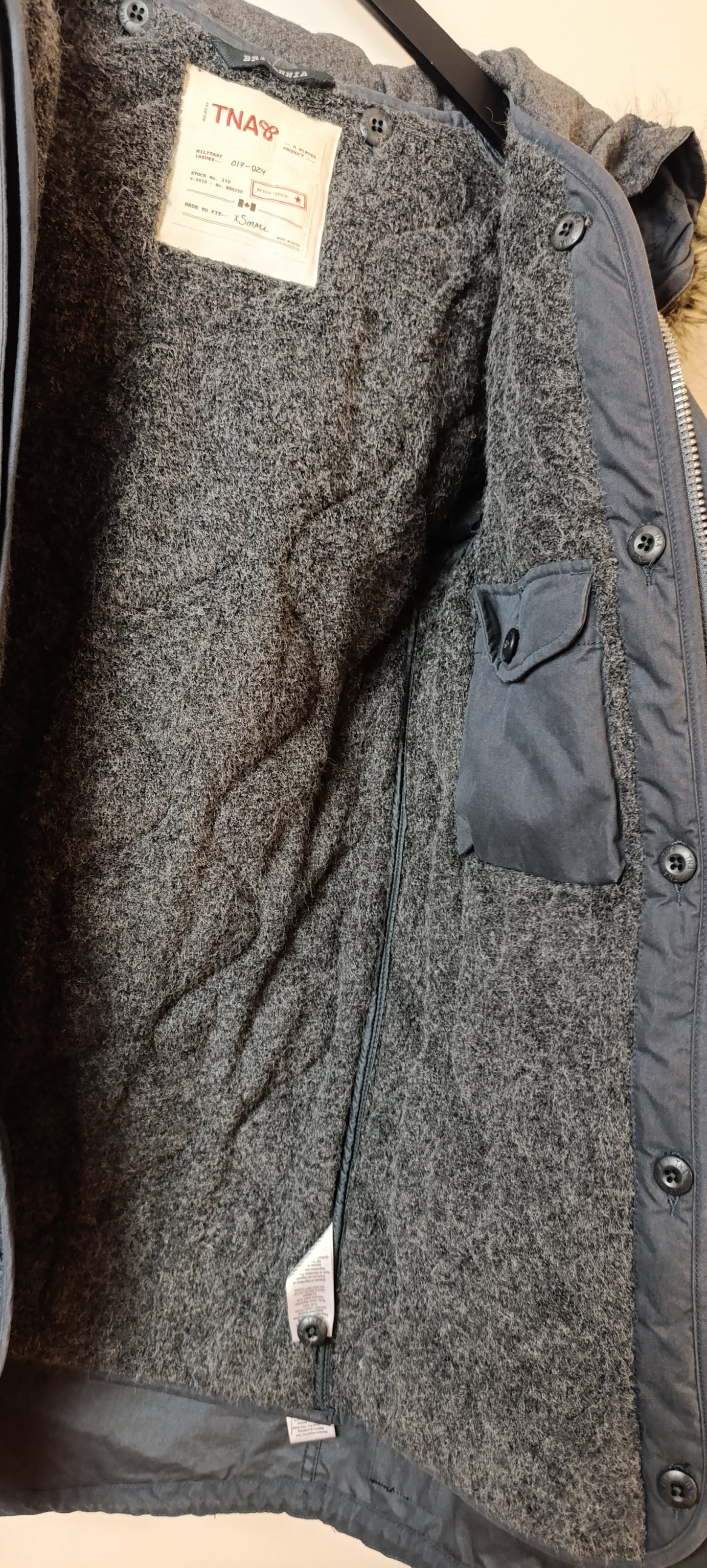 TNA Britannia Gray Winter Coat