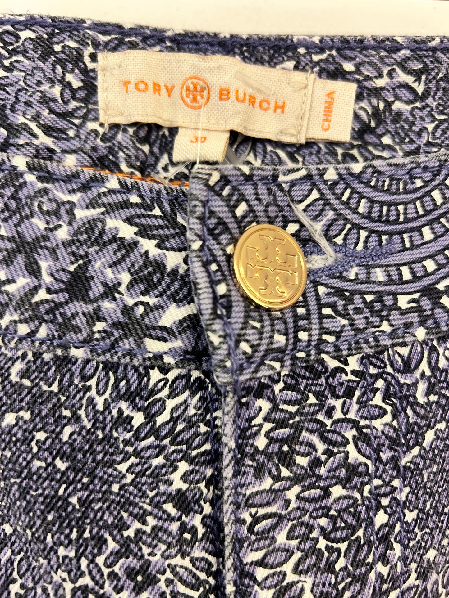 Tory Burch Mosaic Pattern Pants Size 30