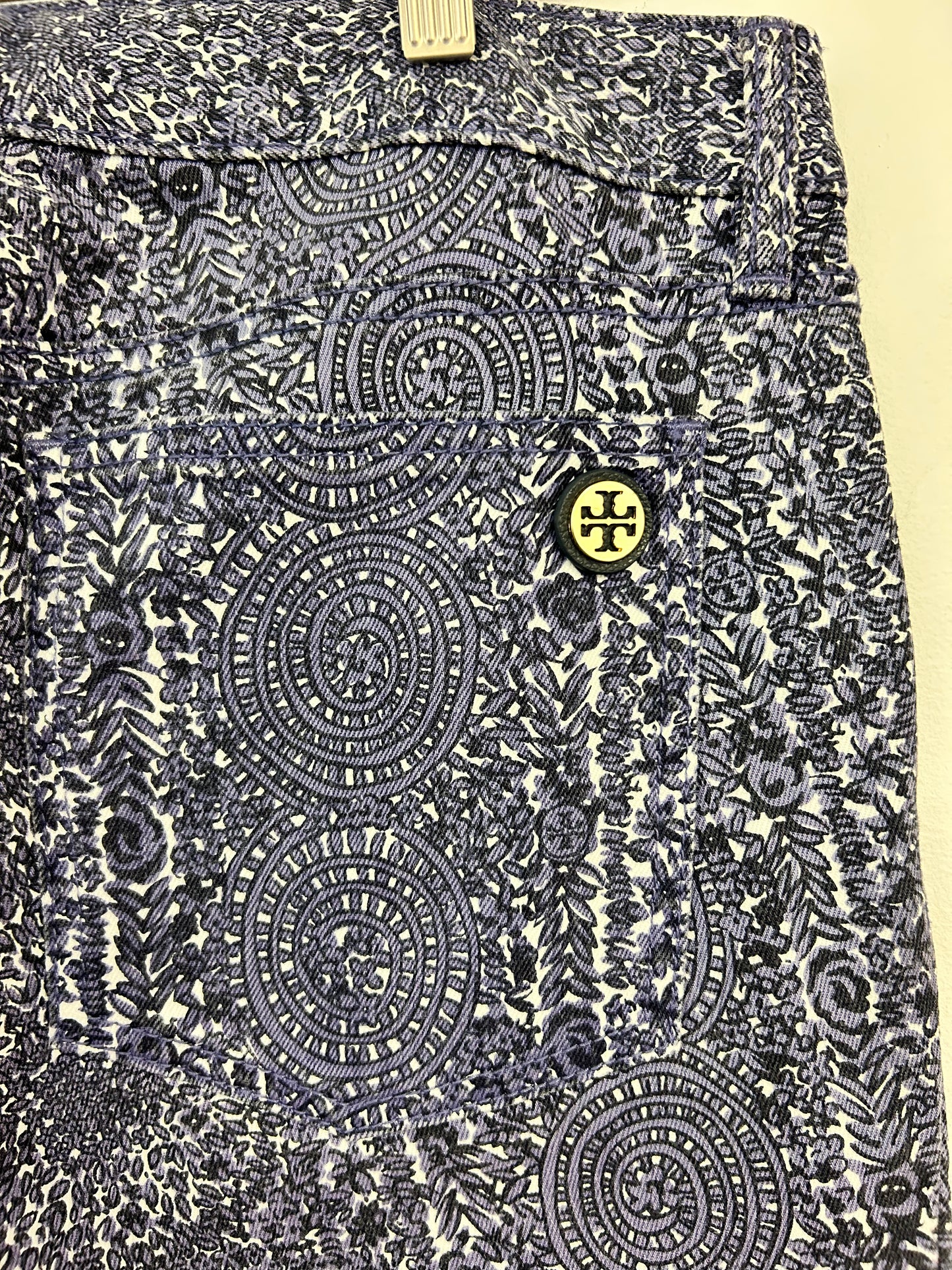 Tory Burch Mosaic Pattern Pants Size 30