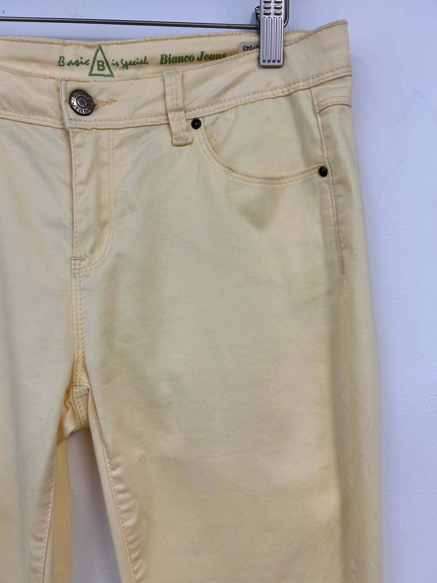 Bianco Light Yellow Slim Jeans