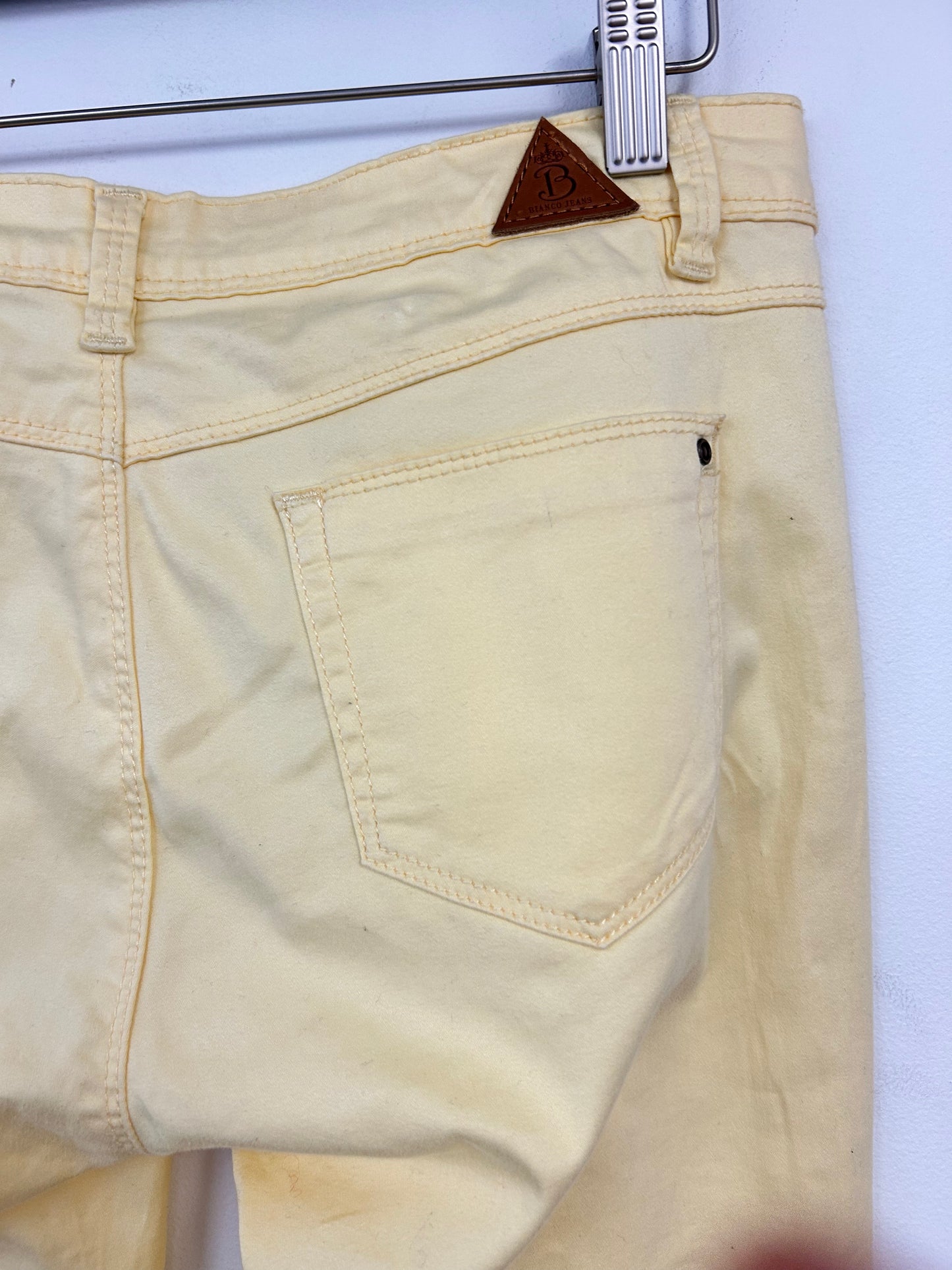 Bianco Light Yellow Slim Jeans