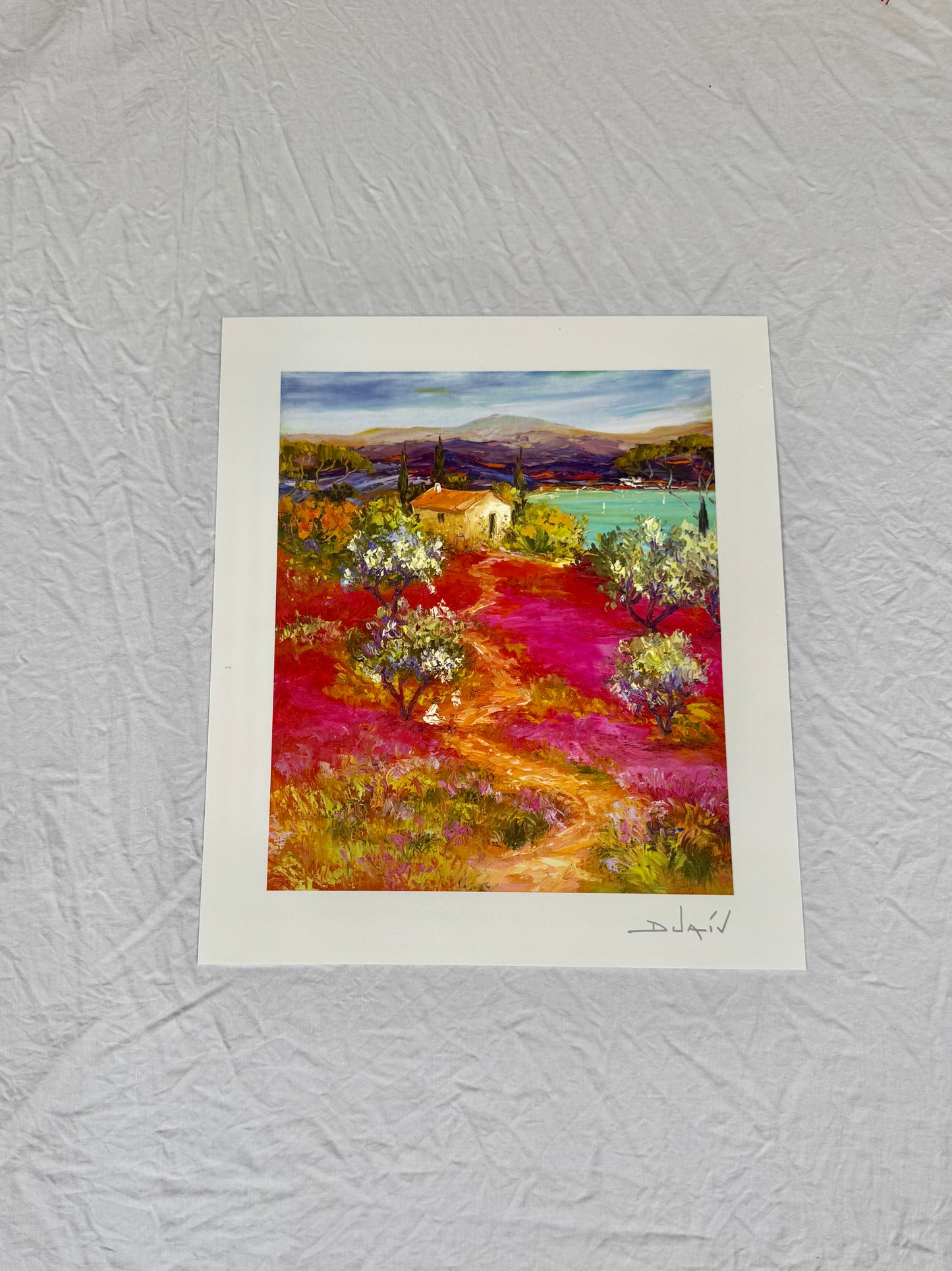 Duaív "Arrive au Lac" 2015 8 1/2" x 7" Art Print