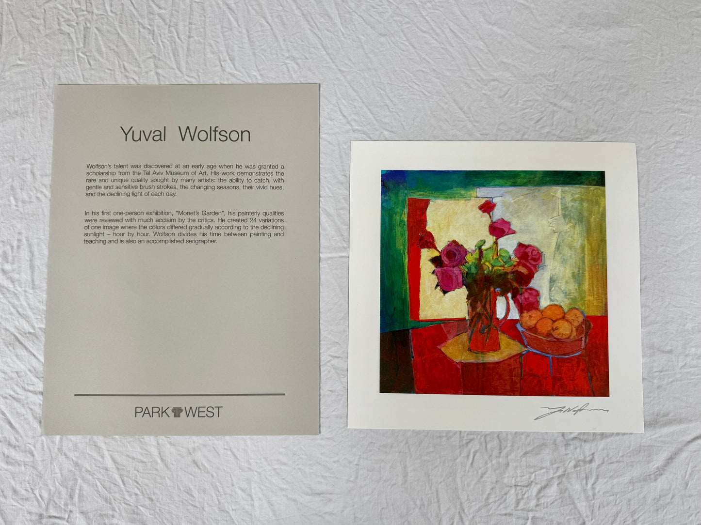 Yuval Wolfson "Breakfast Table" 2015 7"x7" Art Print