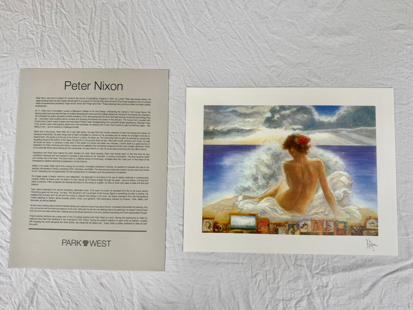 Peter Nixon "Venus Anadyomene" 2013 7"x9 3/8" Art Prints