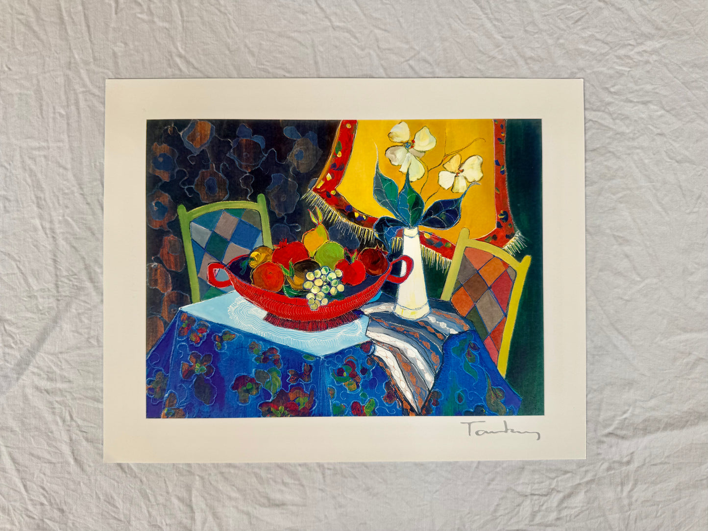 Itzchak Tarkay "Too Cold at Home" 2013 7"x9 3/8" Art Print