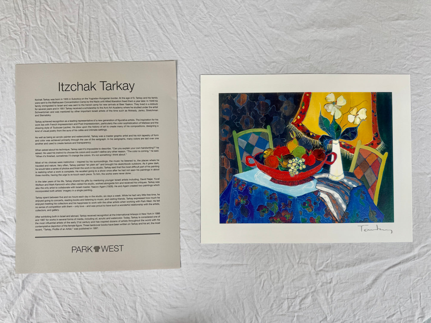 Itzchak Tarkay "Too Cold at Home" 2013 7"x9 3/8" Art Print