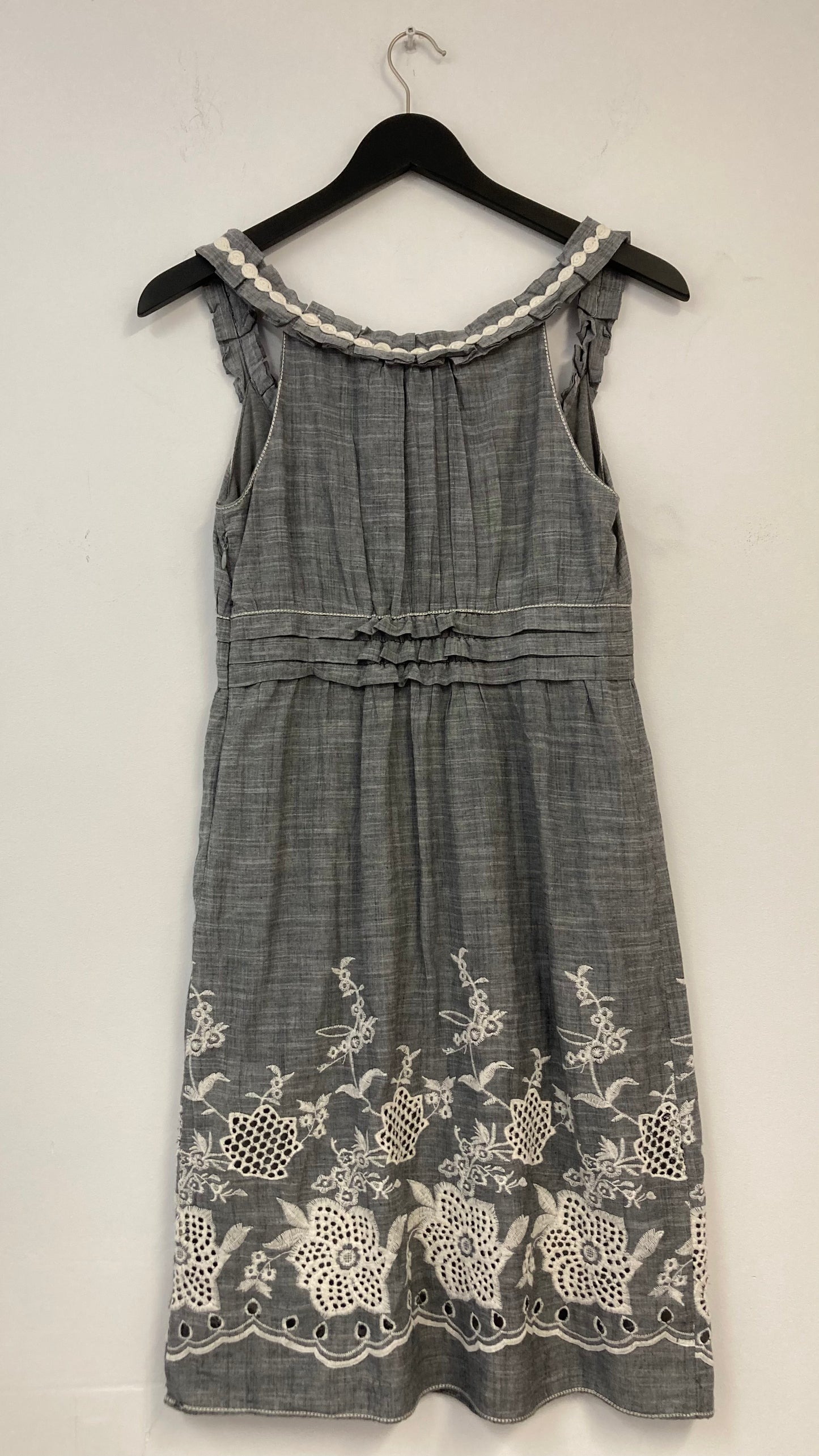 100% Cotton Grey Midi Dress