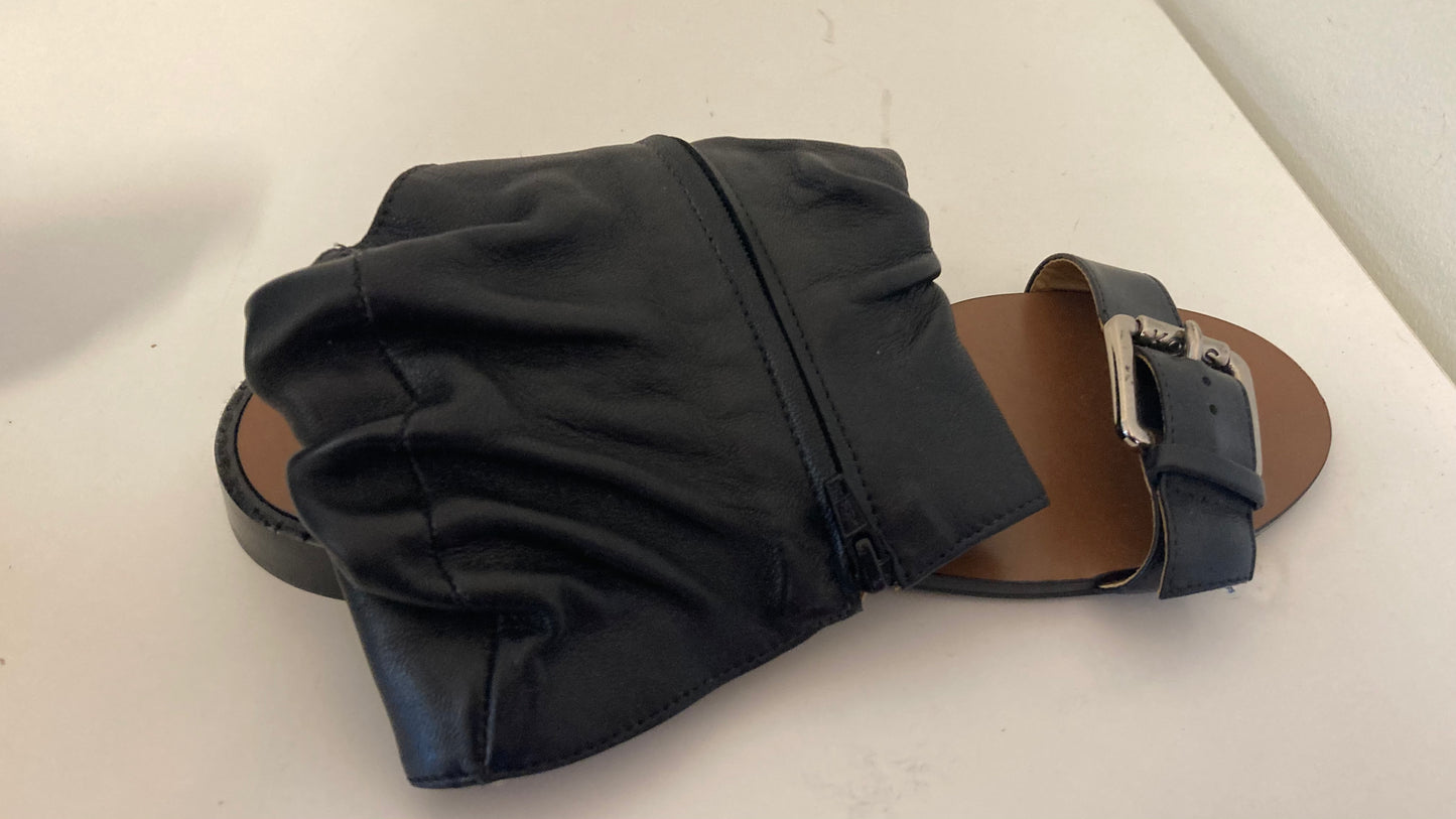 Ankle Cover Black Sandals