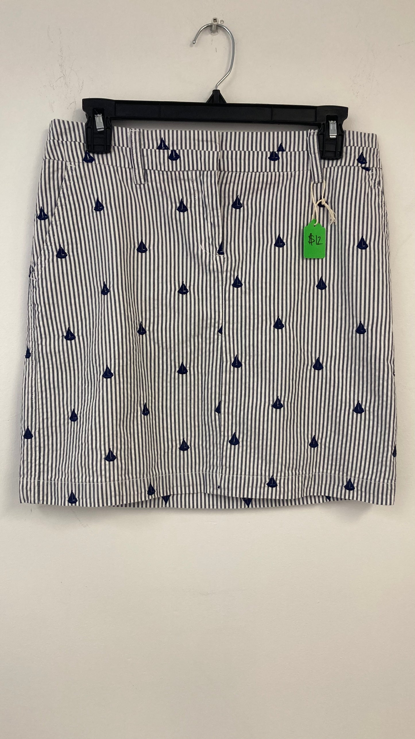 100% Cotton Sailboat Print Pencil Skirt
