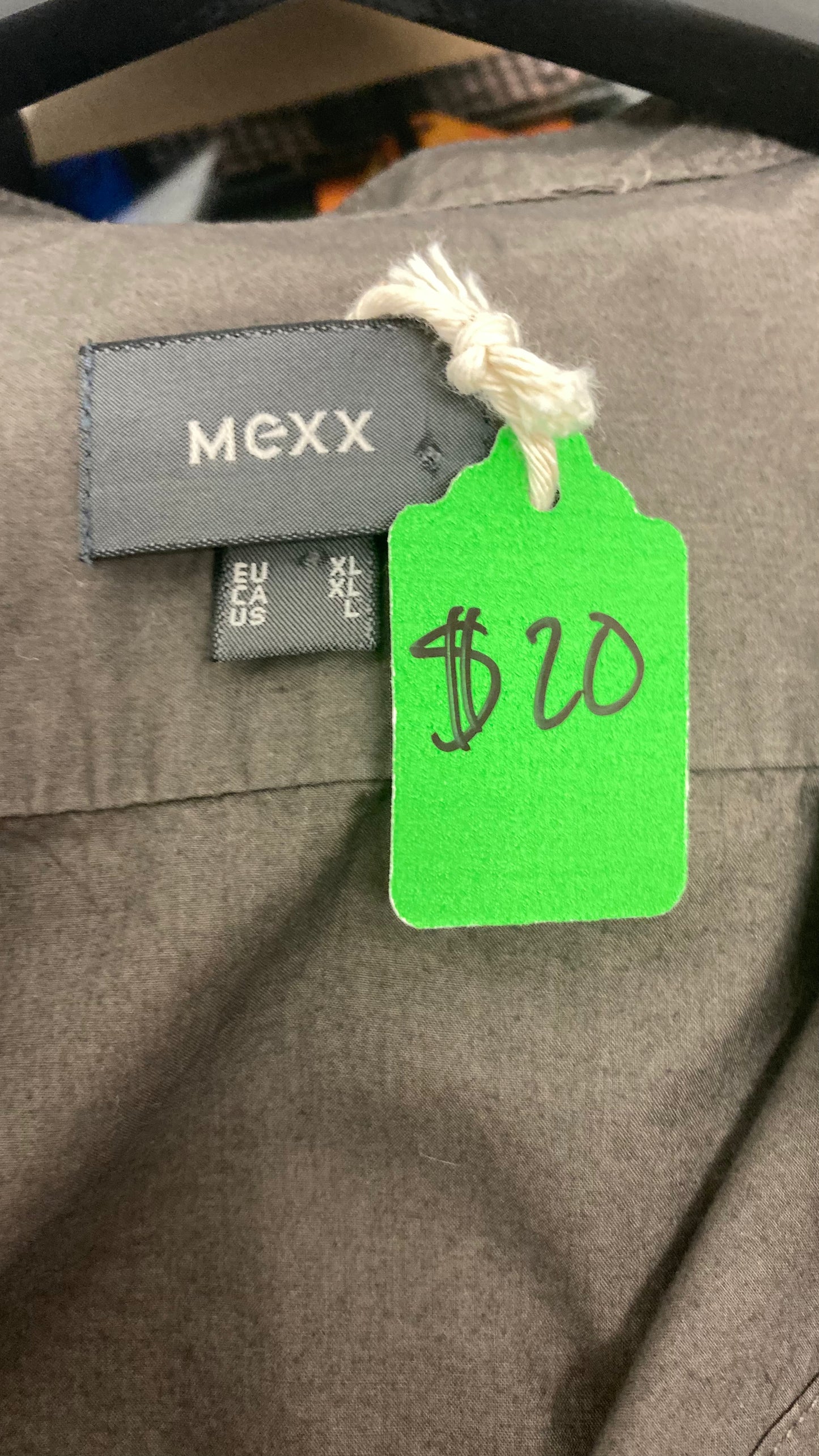 Grey 100% Cotton Button Up