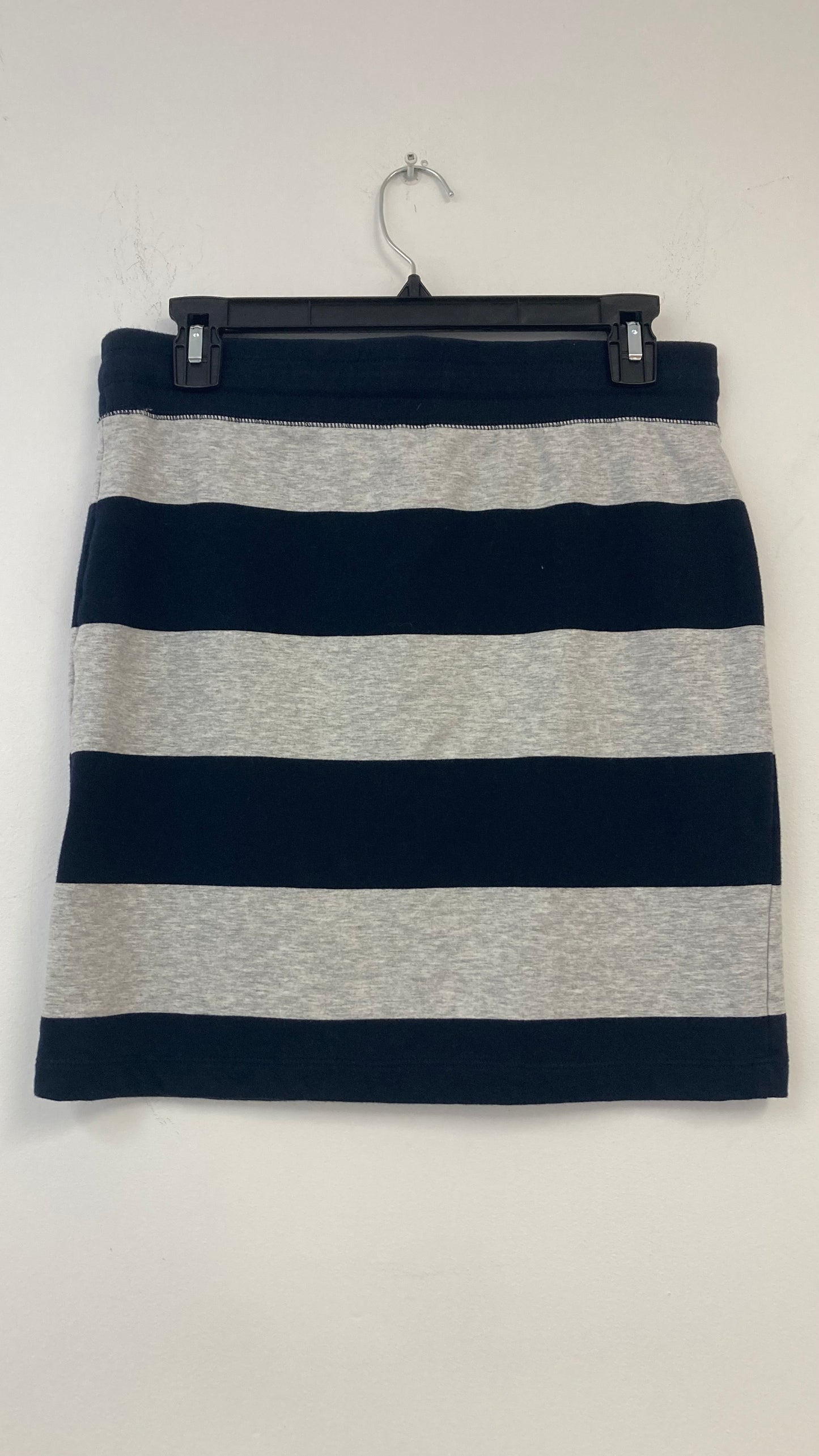 Blue and Grey Striped Tube Skirt
