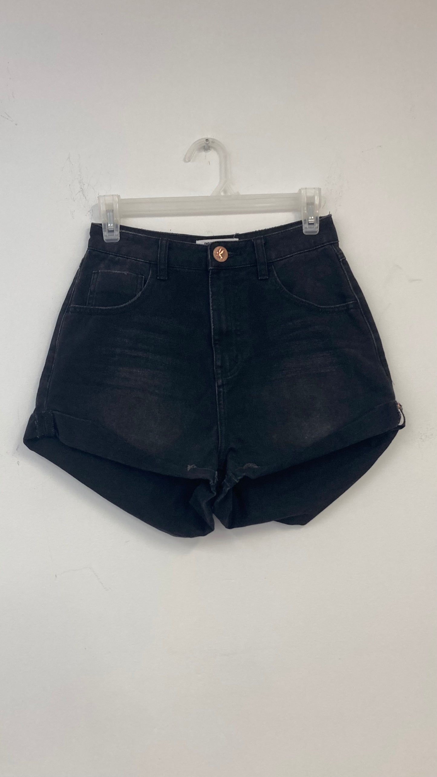 Black Cutoff Jean Shorts