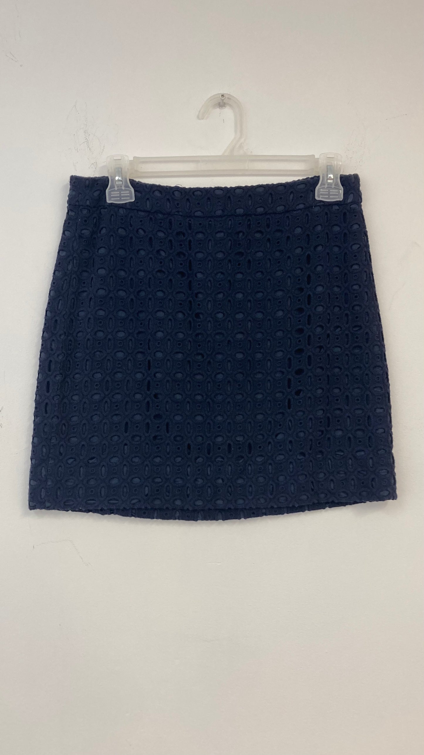 Blue Lace Mini Skirt