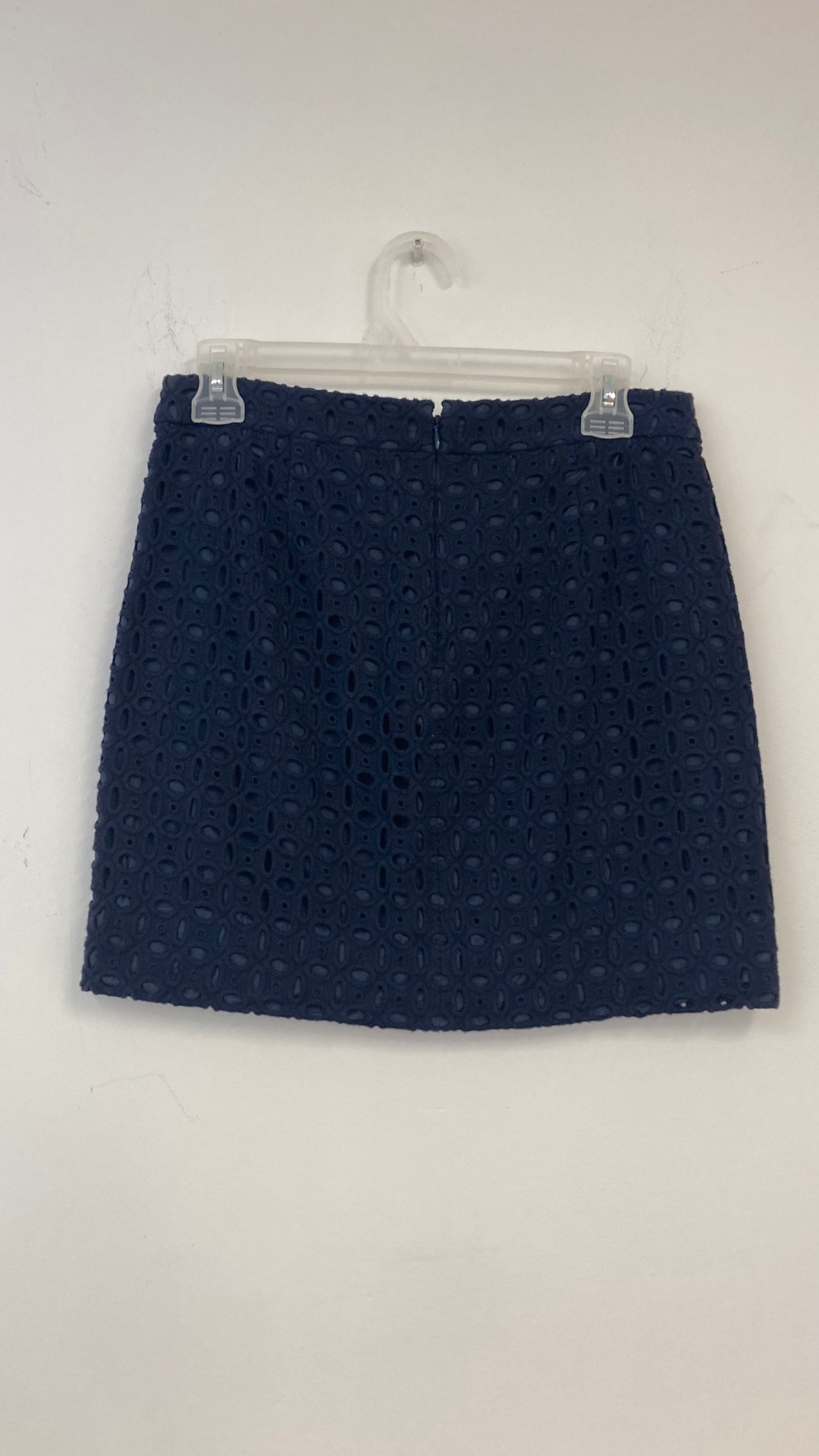 Blue Lace Mini Skirt
