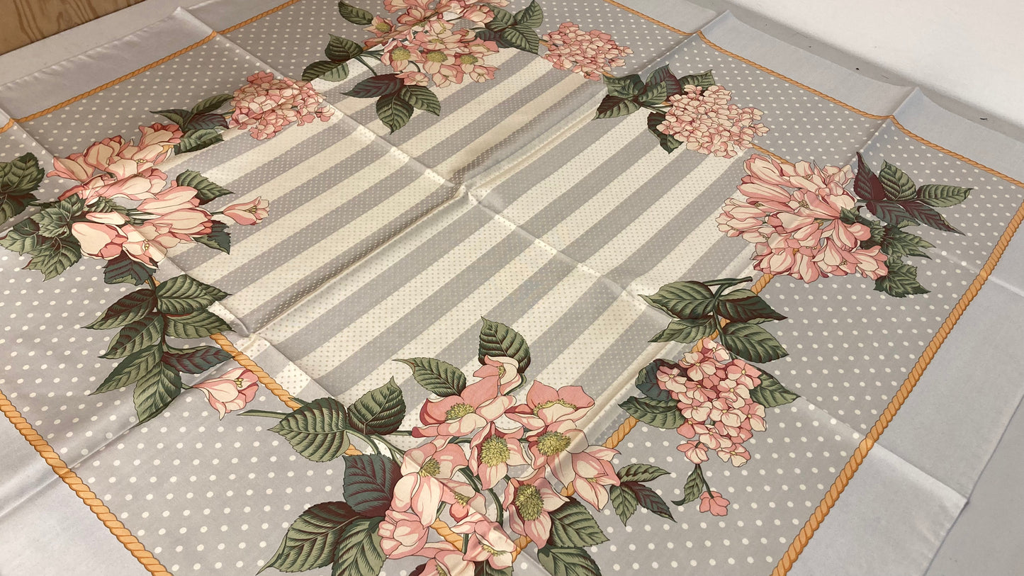 Floral Print 100% Silk Handkerchief