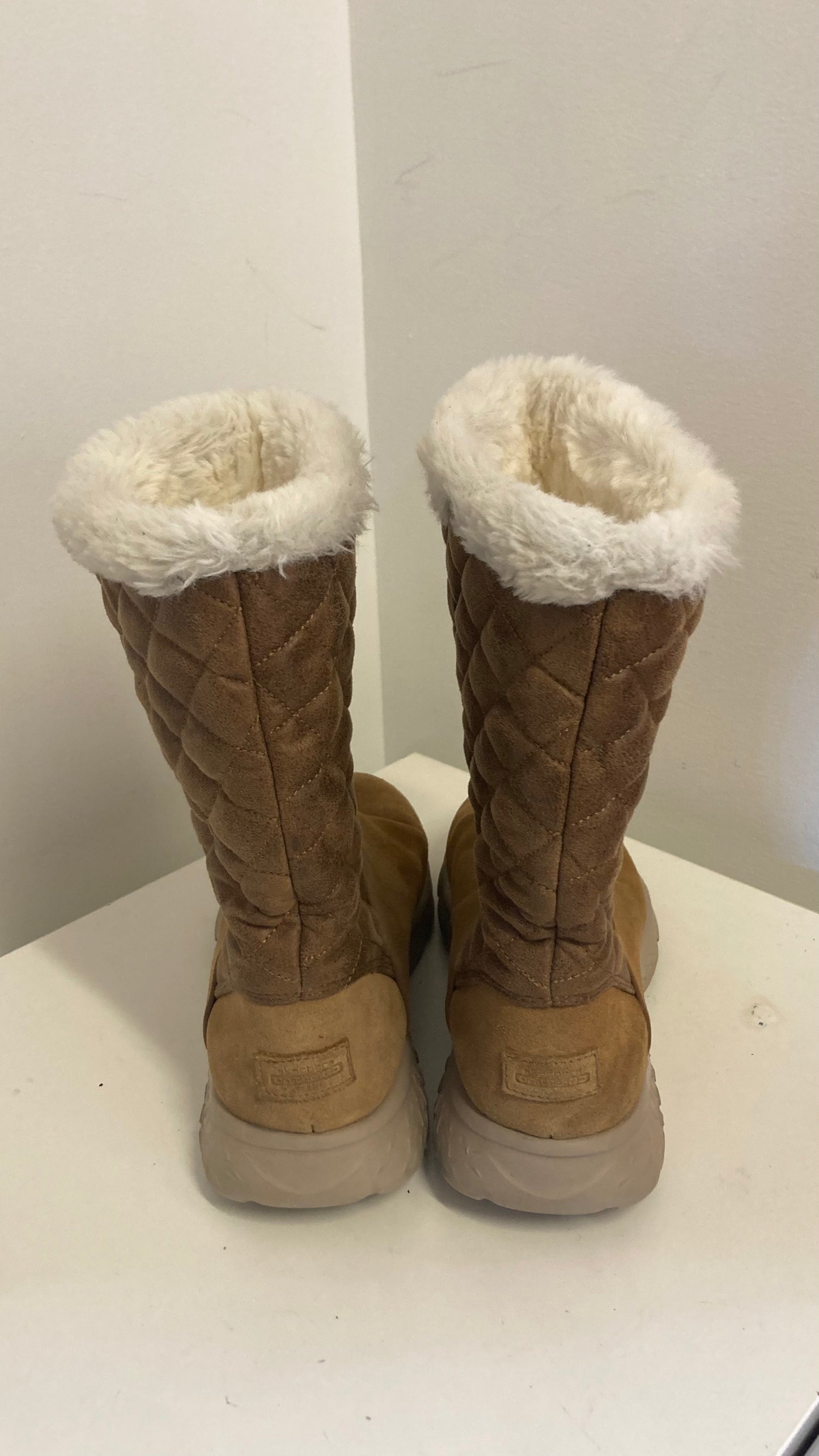 Tan Suede Winter Boots