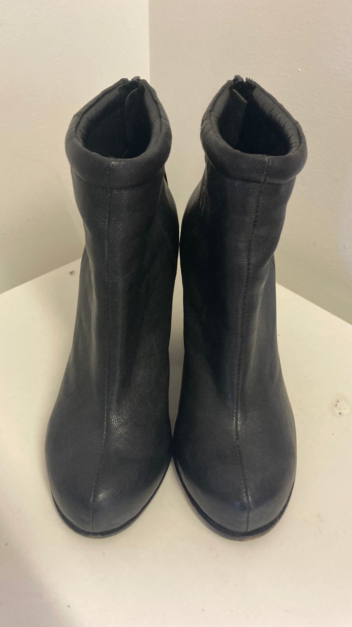 Black Ankle Boots With Block Heel