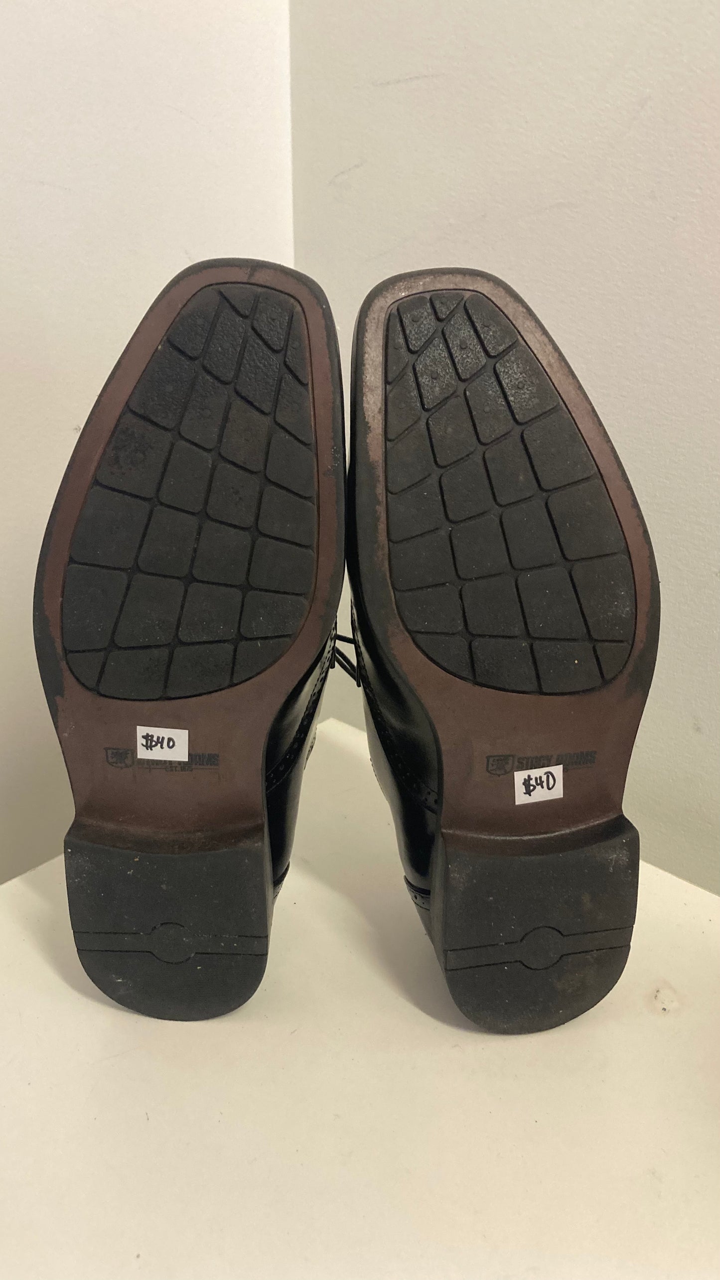 Black Patent Leather Wingtip Dress Shoes
