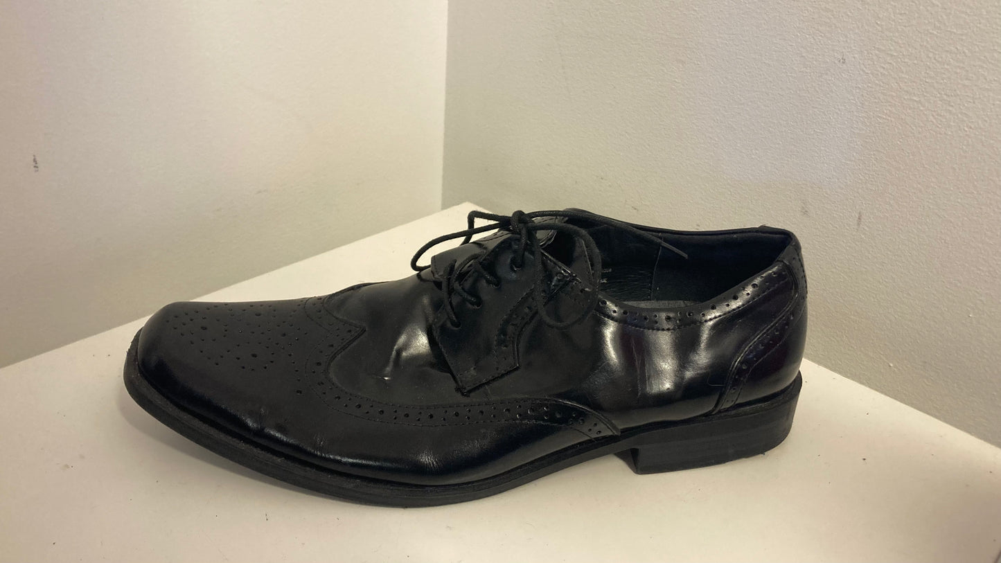 Black Patent Leather Wingtip Dress Shoes