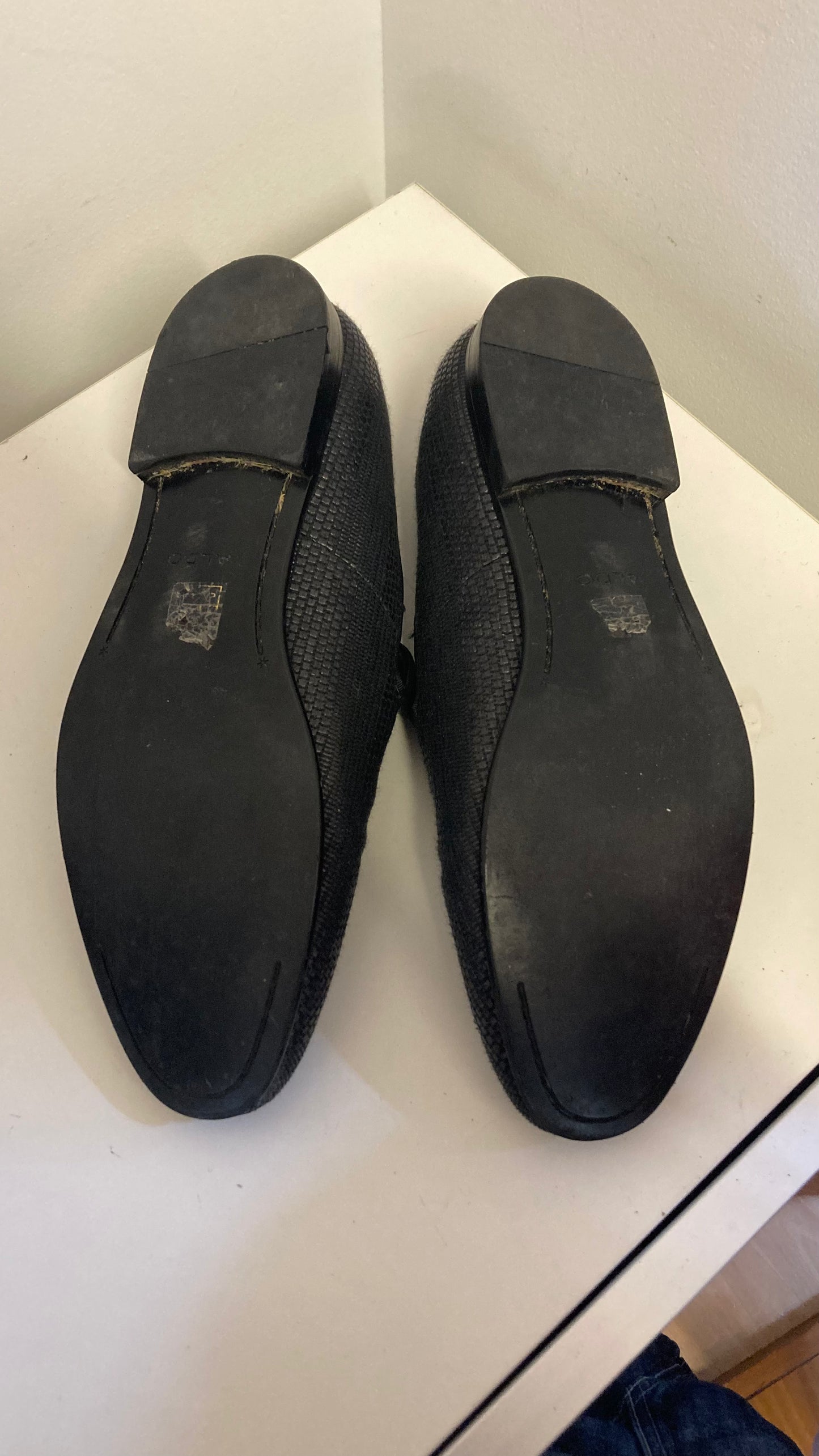 Navy Blue Slip On Men's Dress Shoes