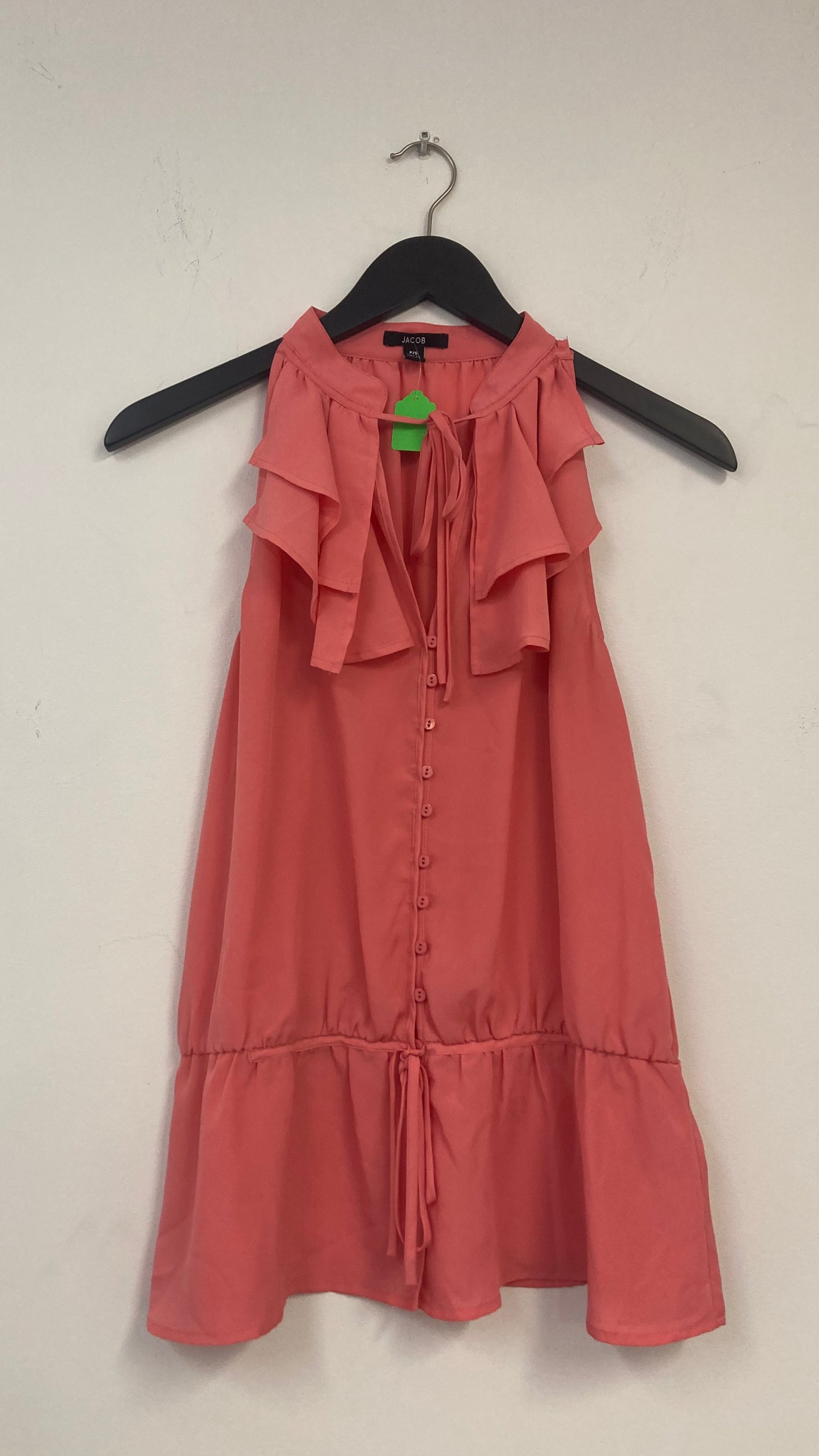 Pink Flowy Sleeveless Blouse