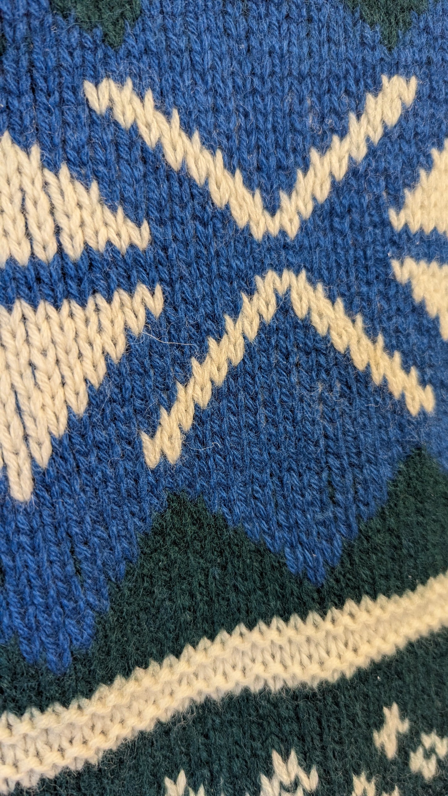 Woodward's Sportswear Hand Knitted Fair Isle Wool Sweater