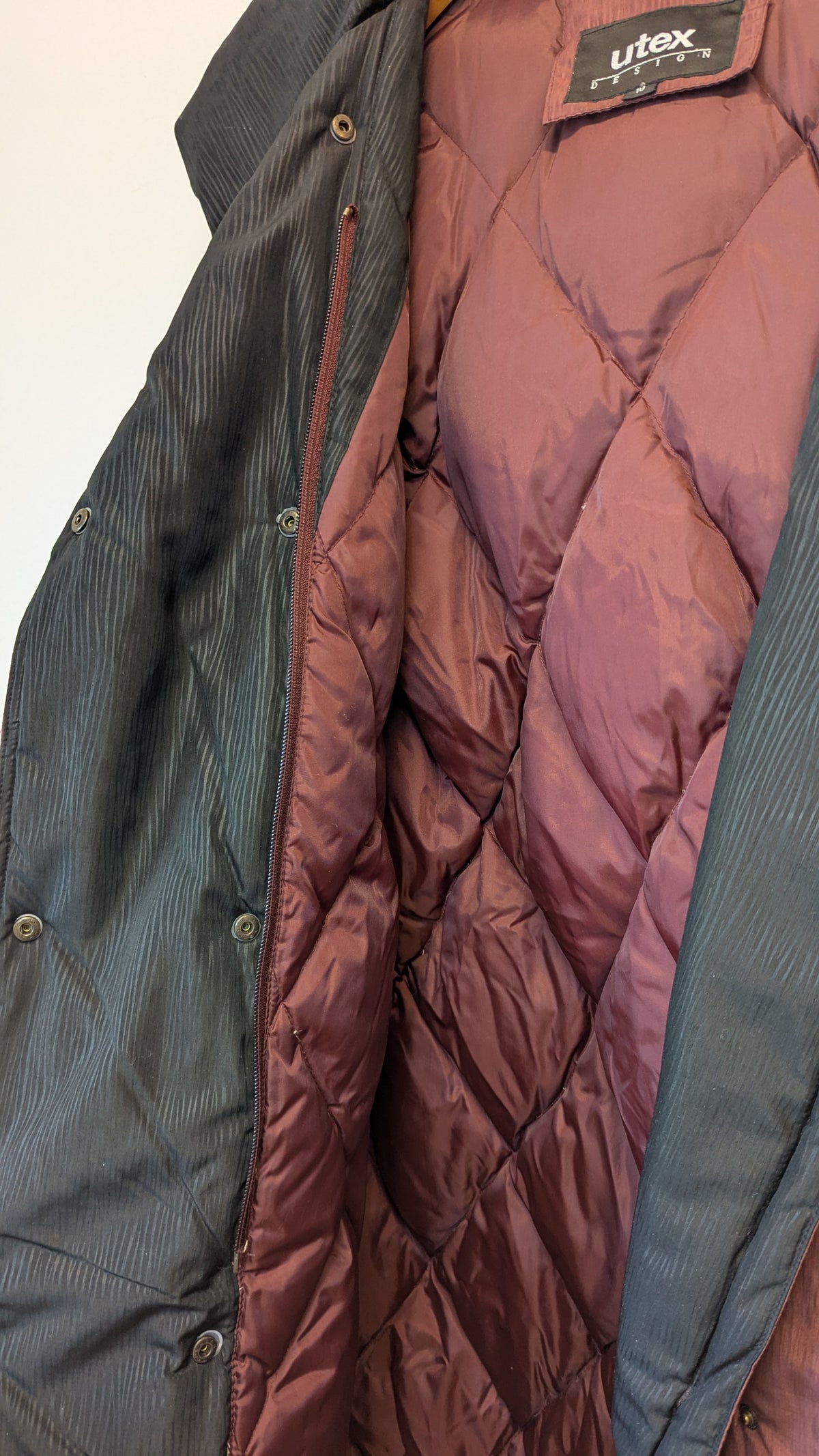 Utex Design Long Hooded Puffer Coat Size 10