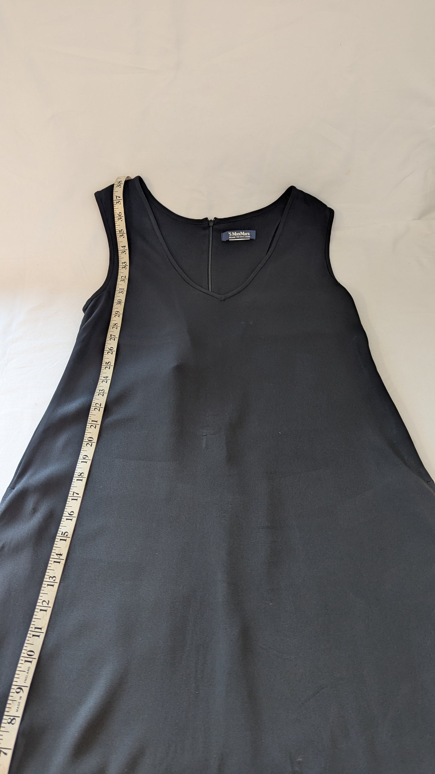 'S Max Mara Sleeveless V-Neck Dress