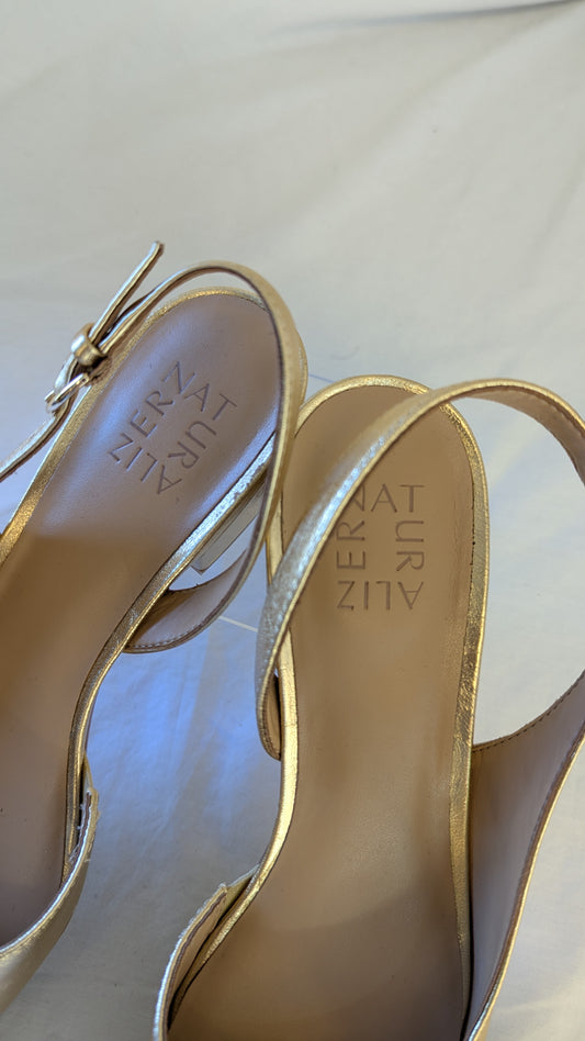 Naturalizer Gold Slingback Pumps