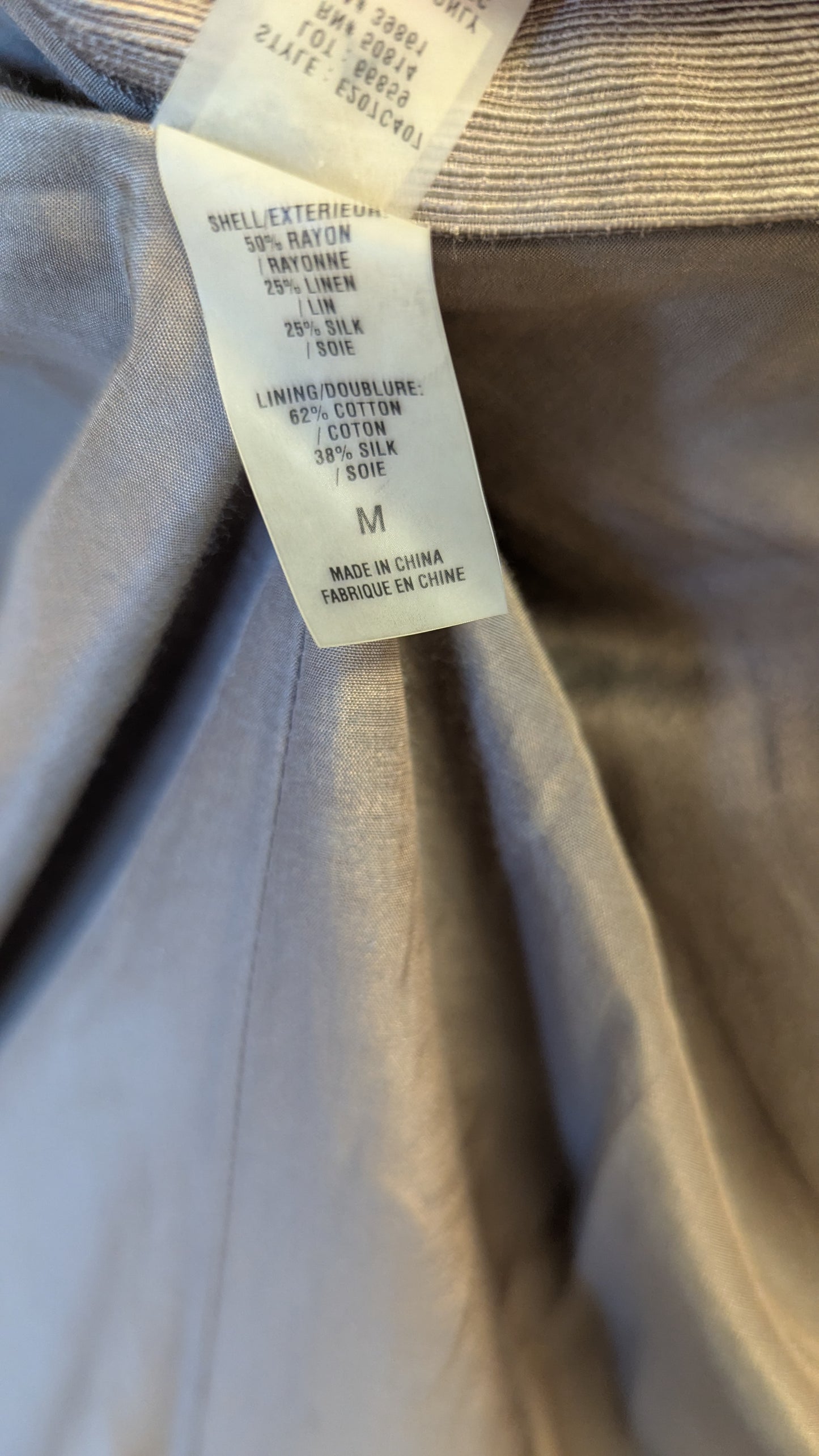 Elie Tahari Ruffled Collar Coat Jacket Brown Taupe