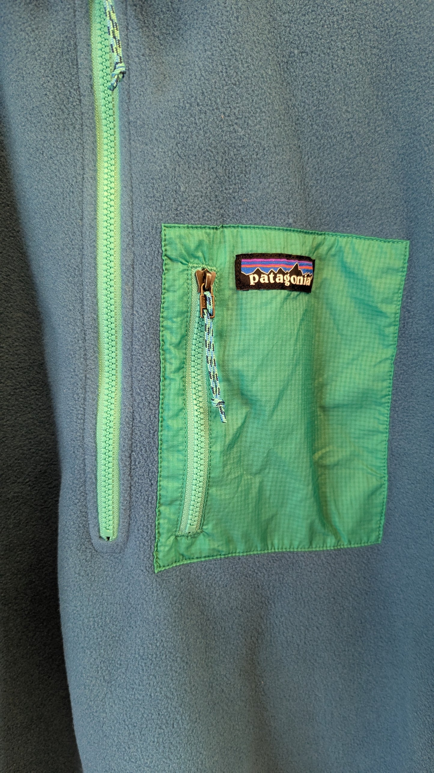 Patagonia Blue Gray Fleece Jacket M