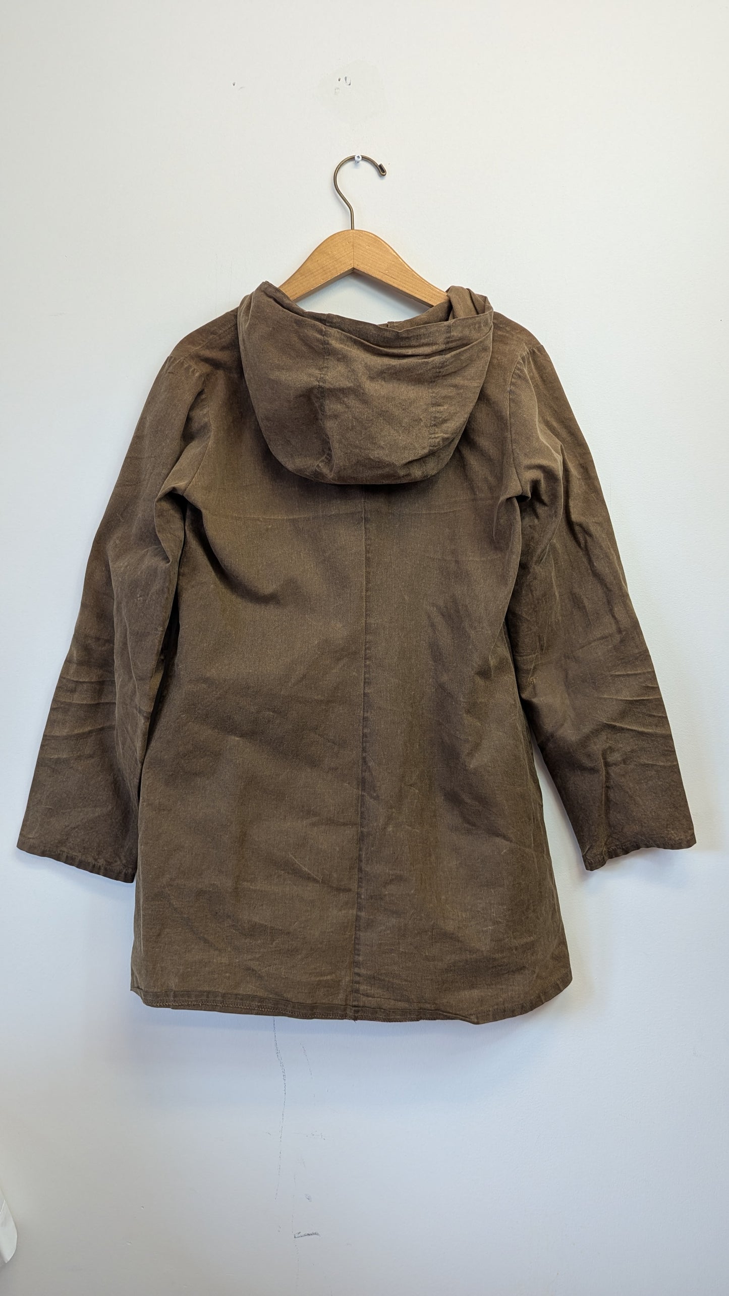 Smoking Lily Hooded Double-Breasted Jacket