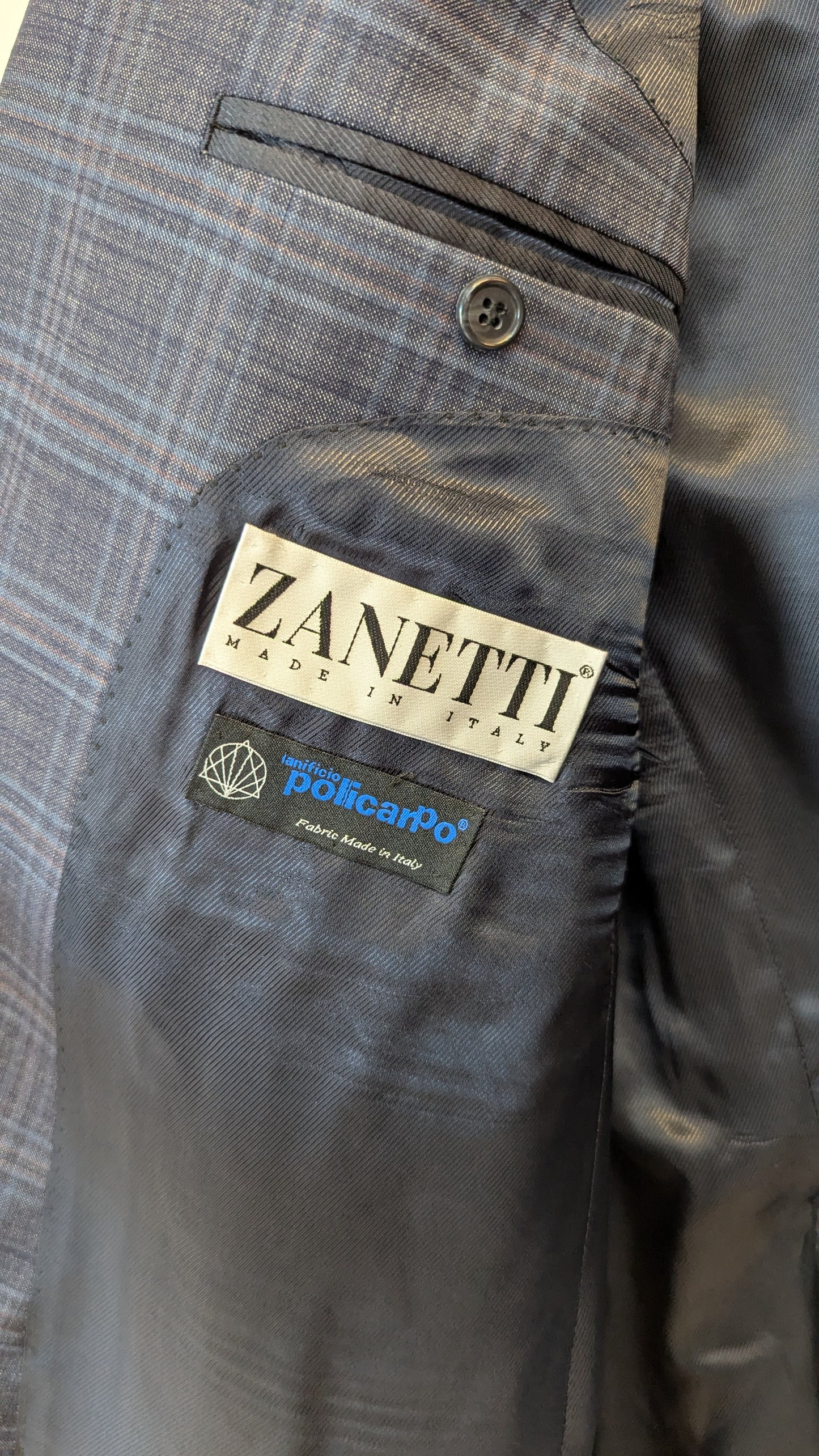 Zanetti Lanificio Policarpo Plaid Sport Coat around size L