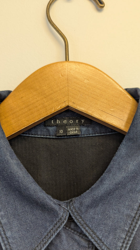 Theory Denim Shirt Dress