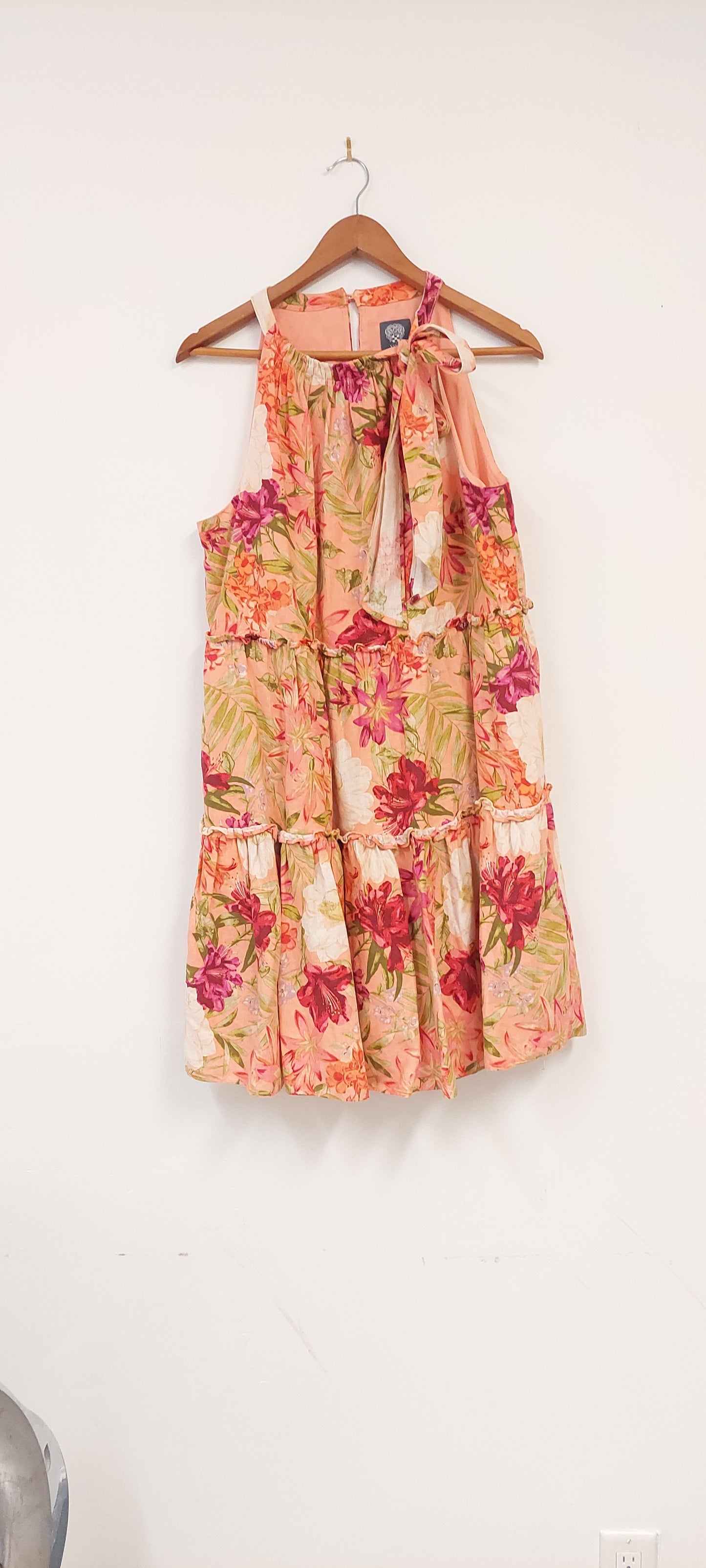 Vince Camuto Floral Linen Dress