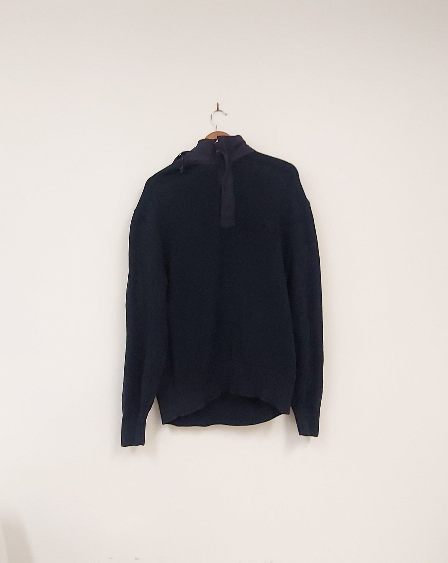 Gant Navy Blue Quarter-Zip Sweater