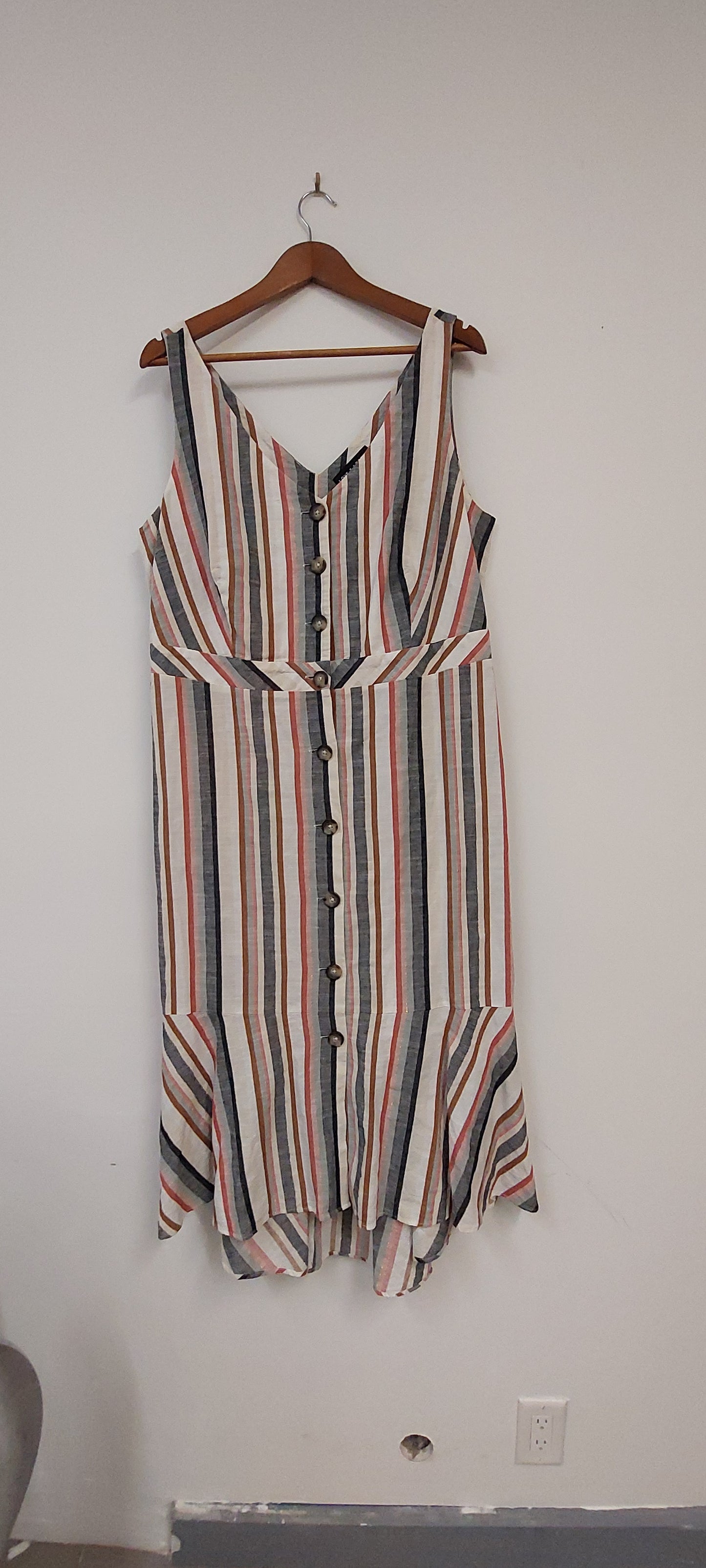 Love & Legend Striped Linen Dress