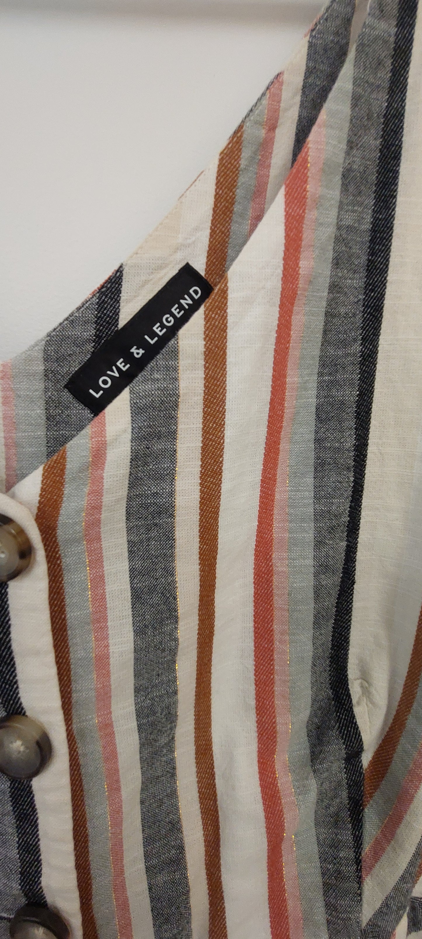 Love & Legend Striped Linen Dress