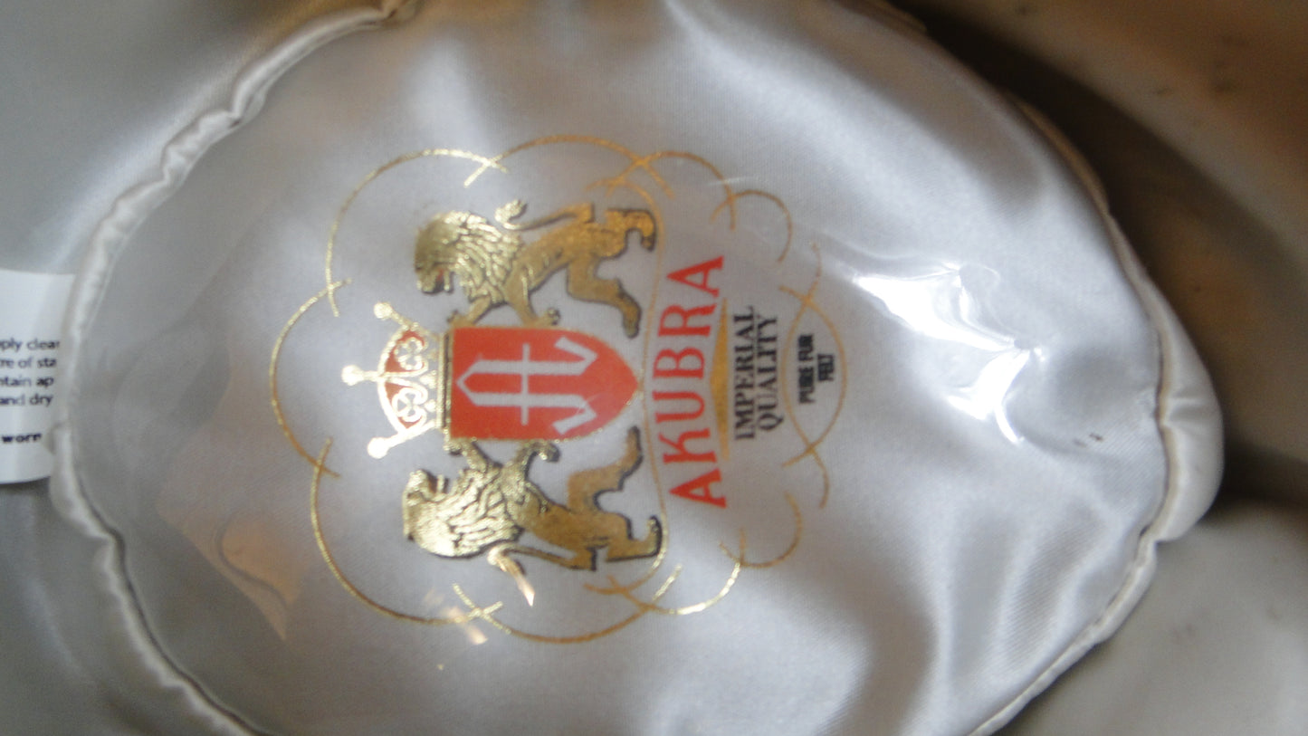 Akubra hat, Olive coulor pure fur, 57 cm