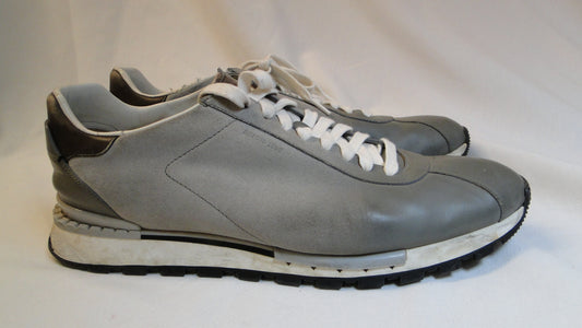 Berluti low-top leather shoes, Gray colour