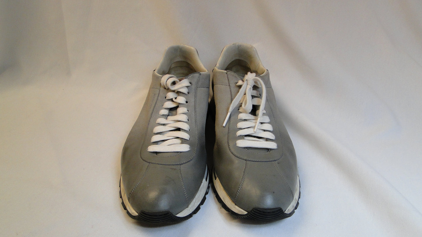 Berluti low-top leather shoes, Gray colour