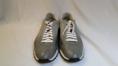 Berluti low-top leather shoes, Gray colour