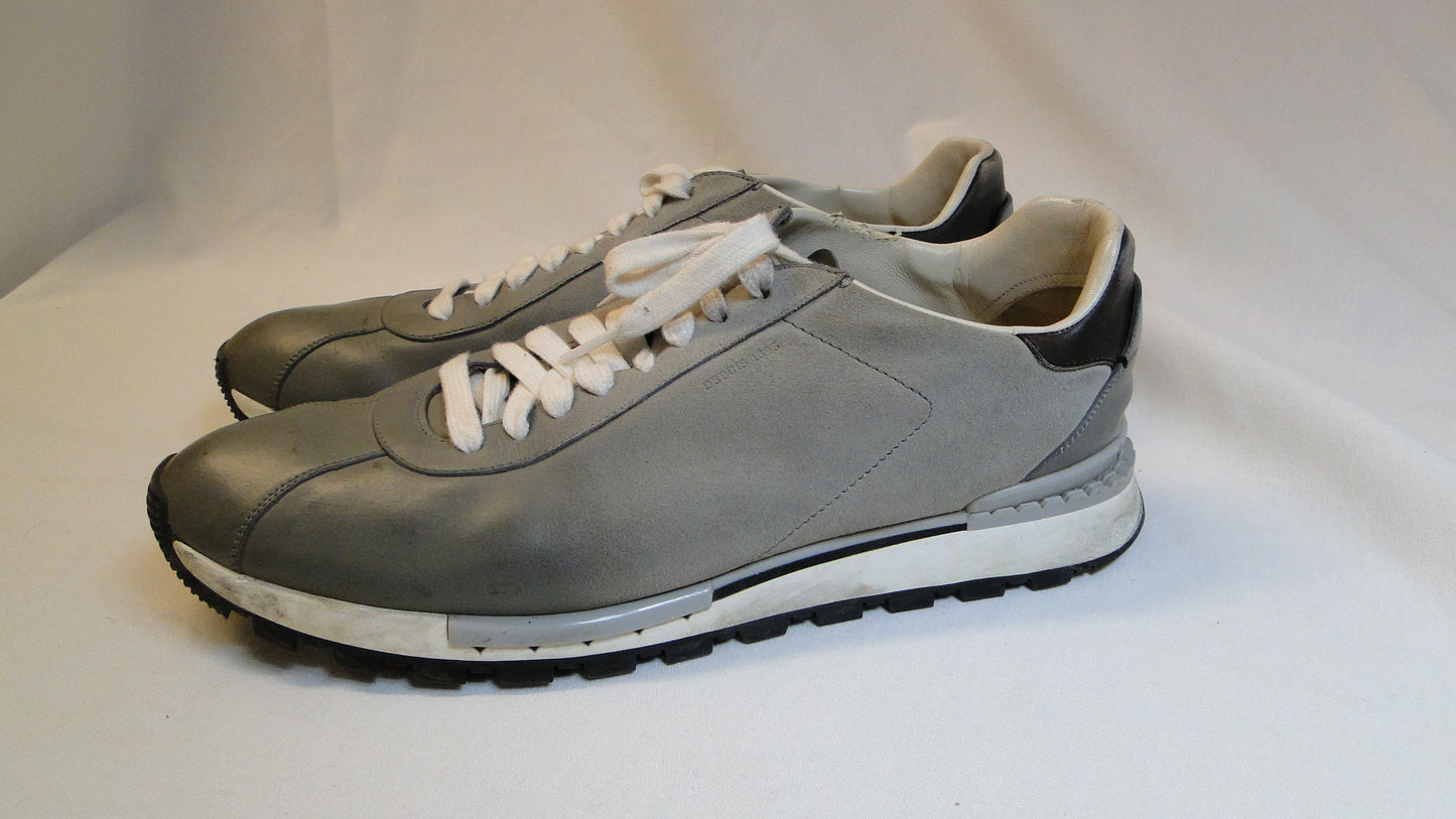 Berluti low-top leather shoes, Gray colour