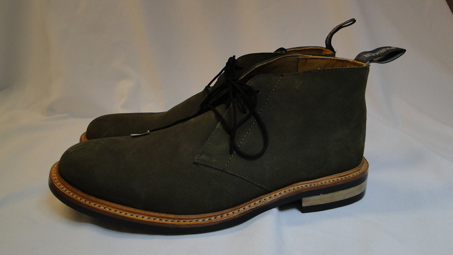 Kennedy Parker casual shoes in olive color, made of leather