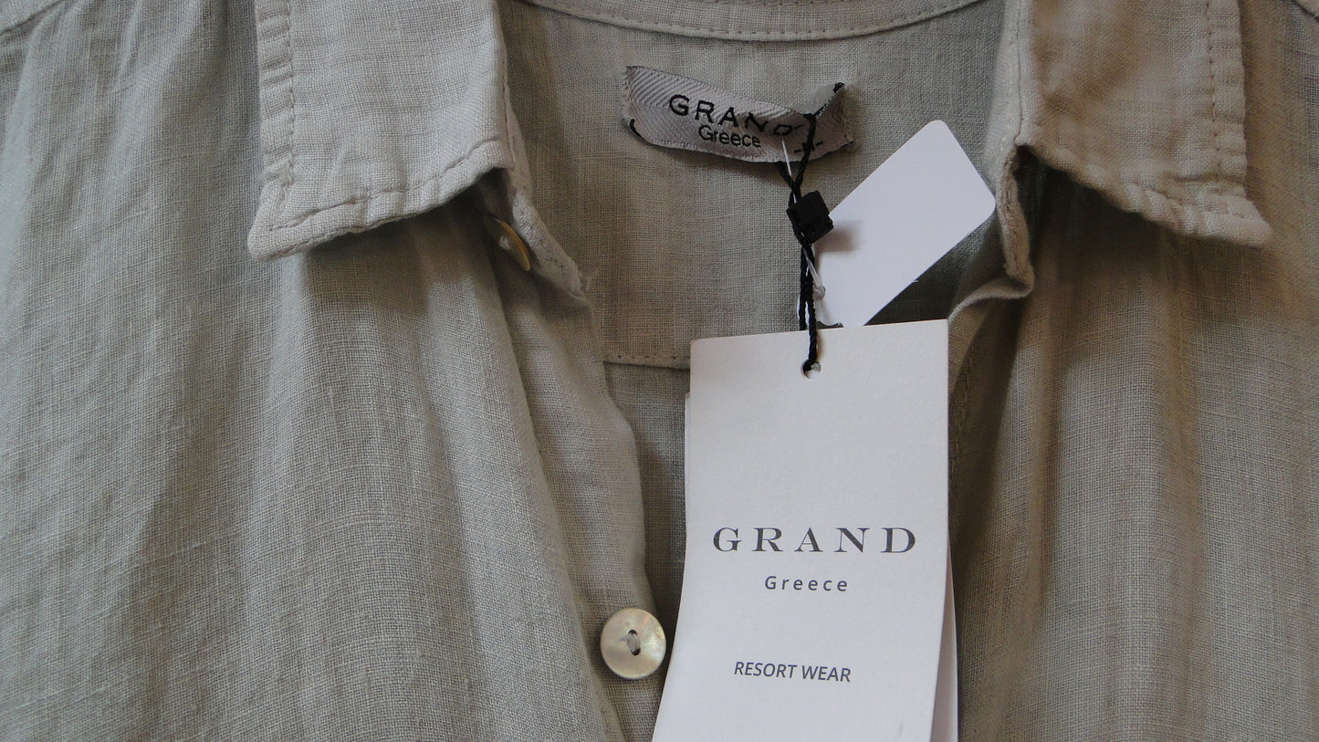 Grand Greece light green dress with tie sleeves