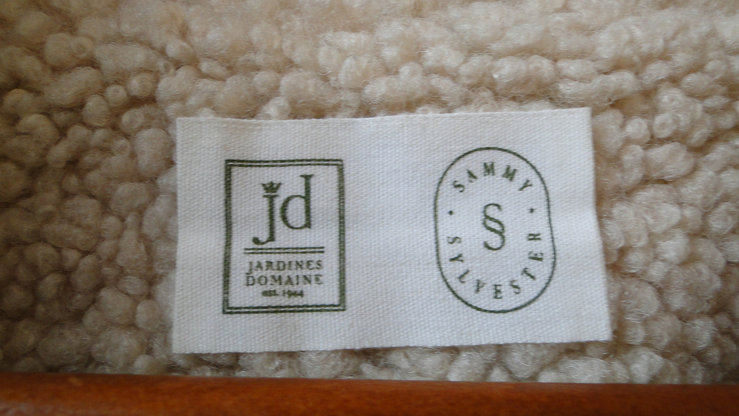 Jardines Domaine cream sherpa fleece jacket