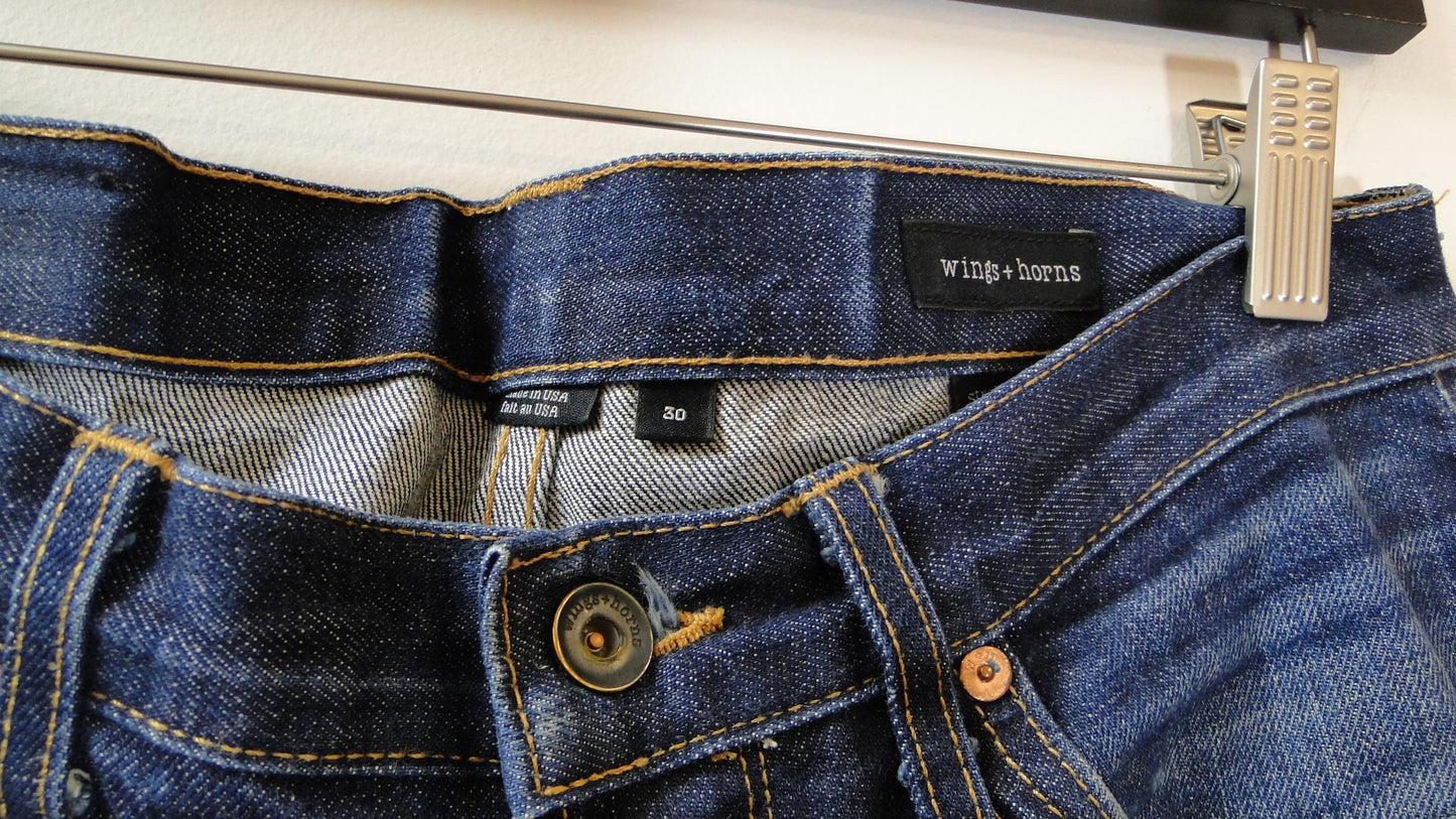 Wings+horns blue Jeans